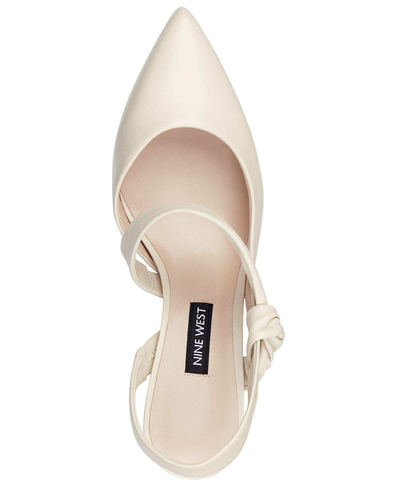 mamelu knotted slingback pumps