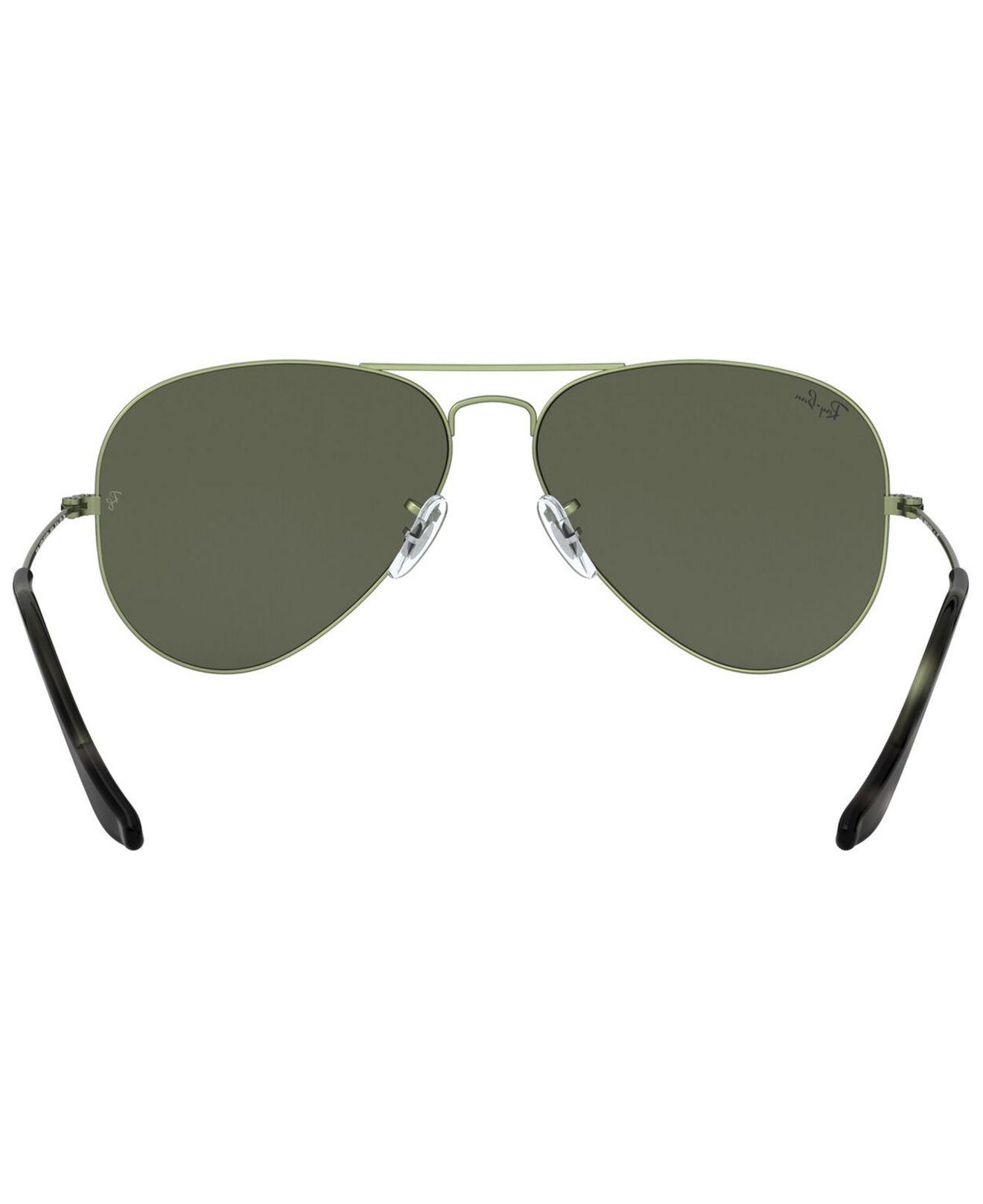 Ray Ban Aviator Large Metal Sunglasses Rb3025 58 In Green Lyst