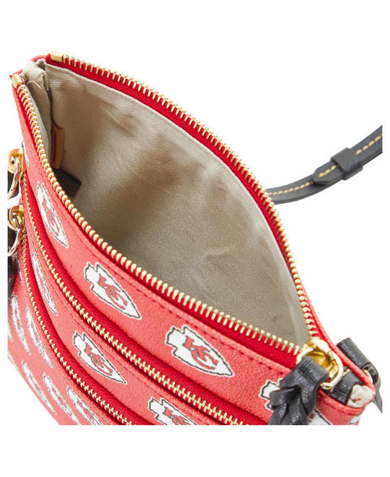 Dooney & Bourke Kansas City Chiefs Sporty Monogram Large Zip Tote Bag