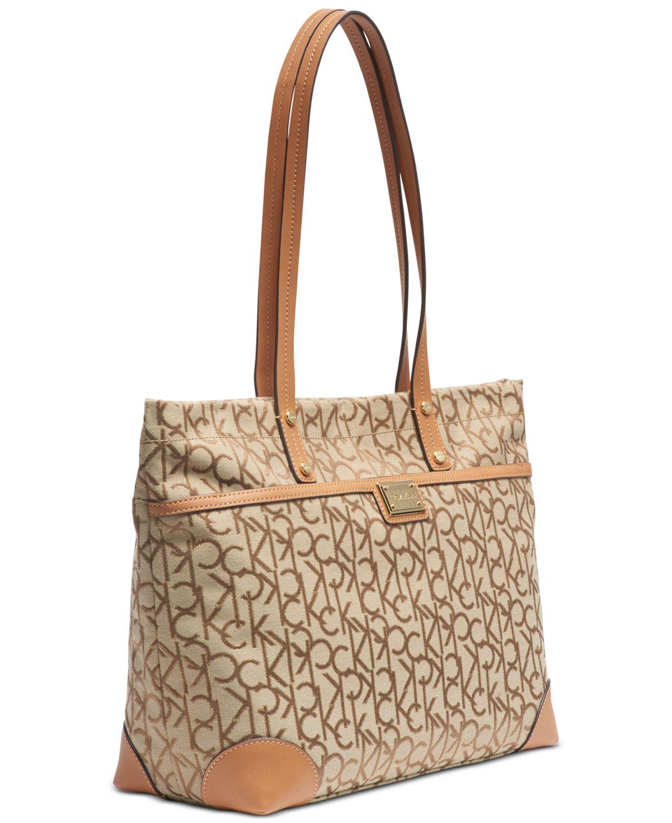 calvin klein signature tote