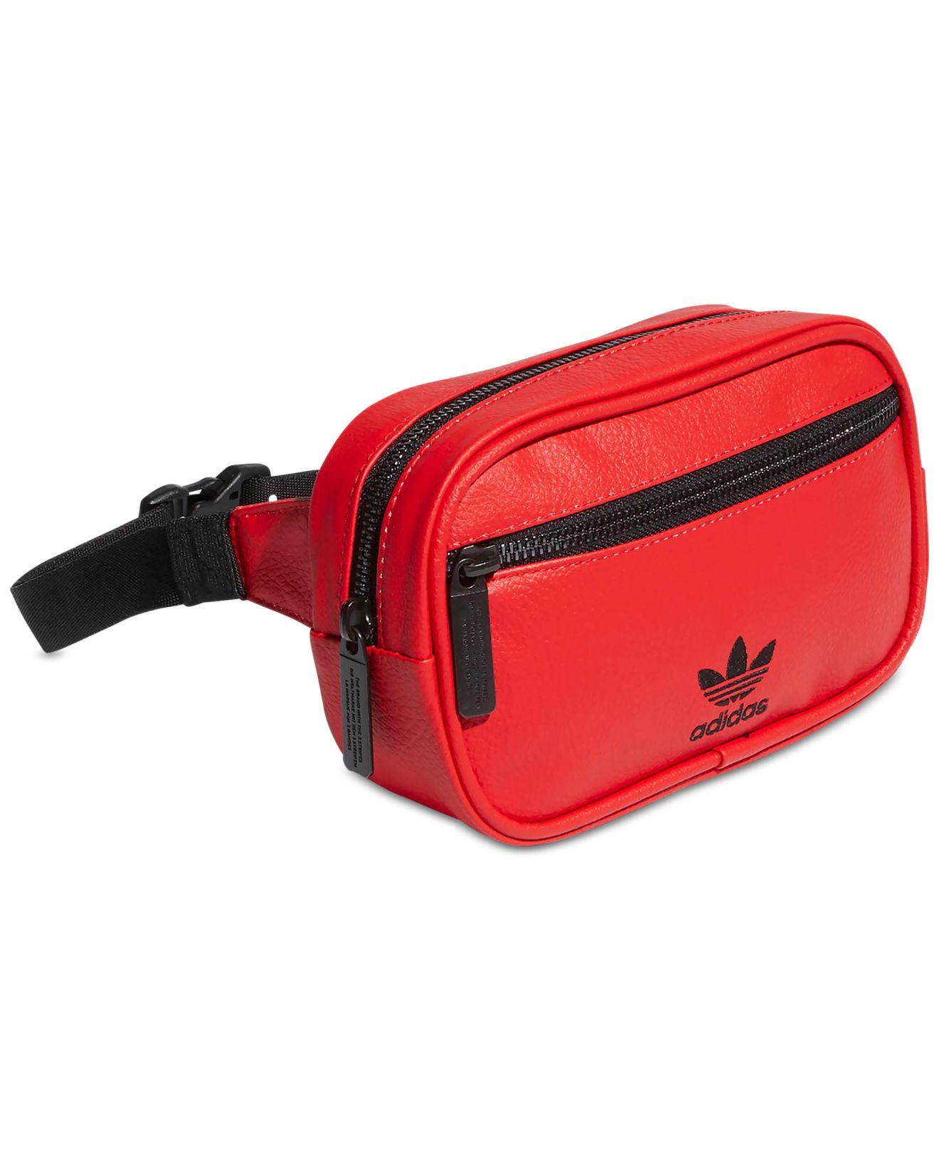 adidas originals pebbled faux leather fanny pack