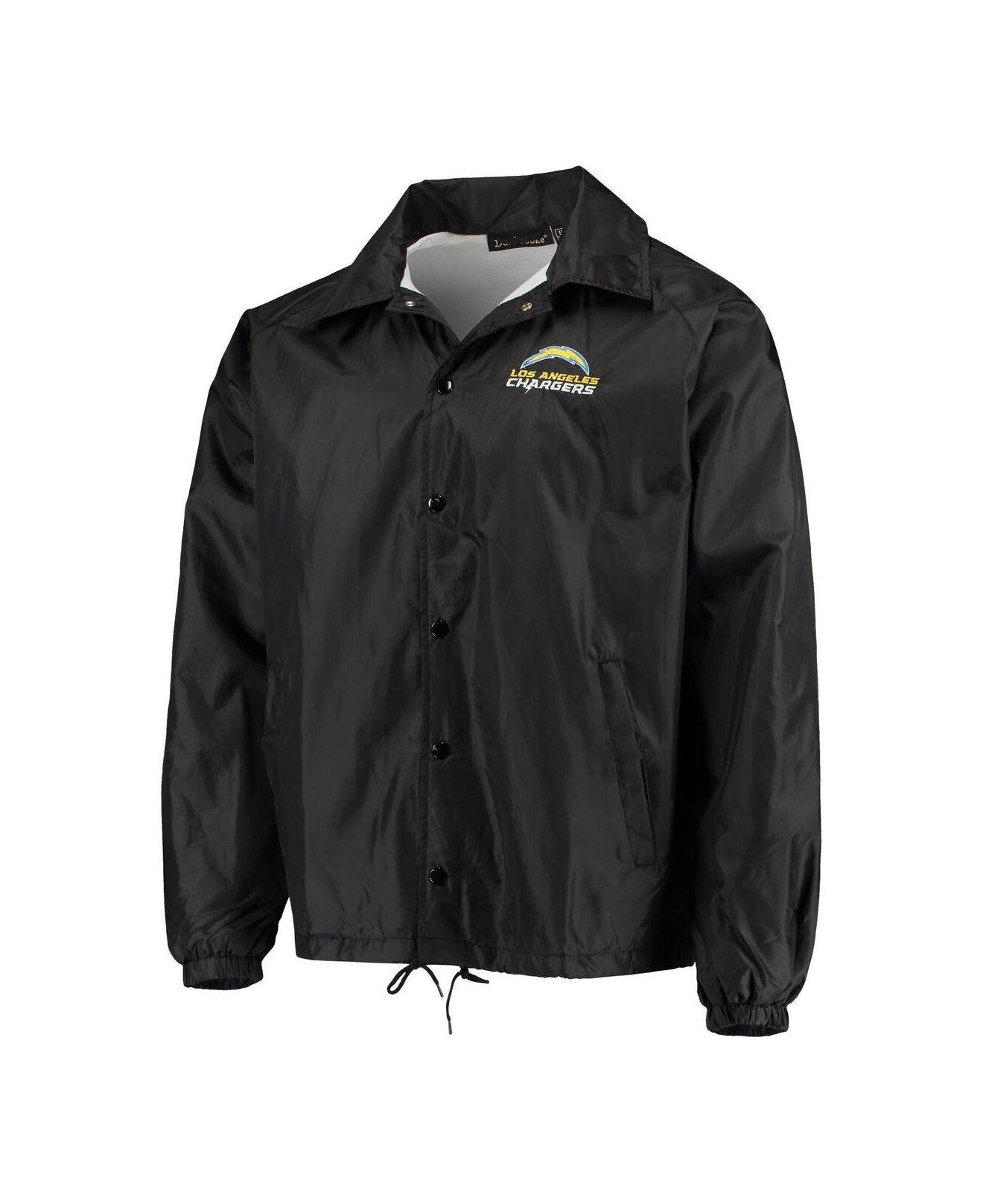 Men's Black Miami Dolphins Coaches Classic Raglan Full-Snap Windbreaker  Jacket