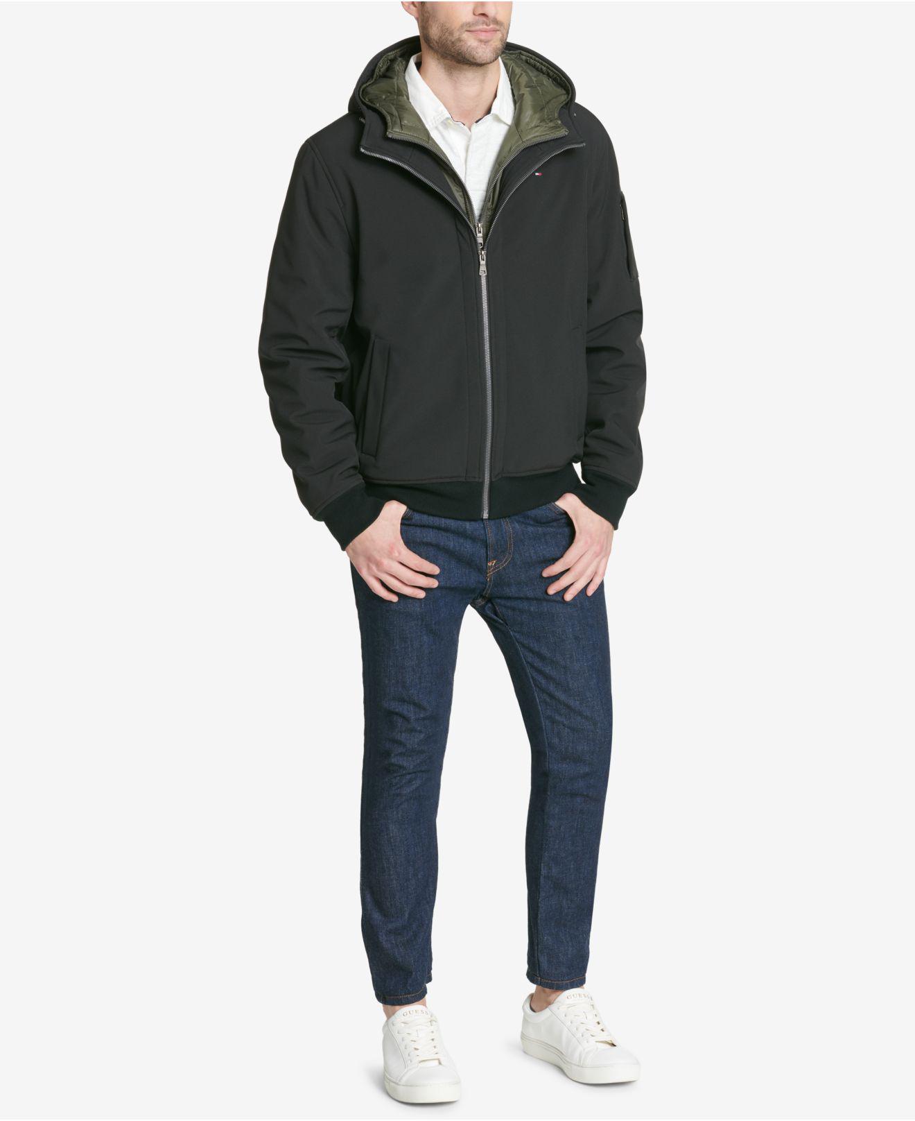 tommy hilfiger softshell bomber jacket