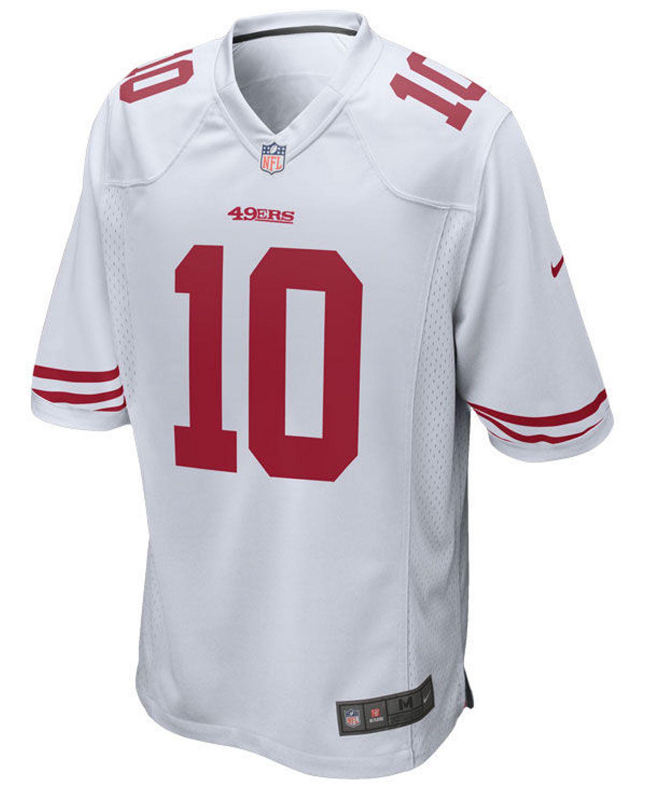 Nike Synthetic Jimmy Garoppolo San Francisco 49ers Game Jersey in White ...