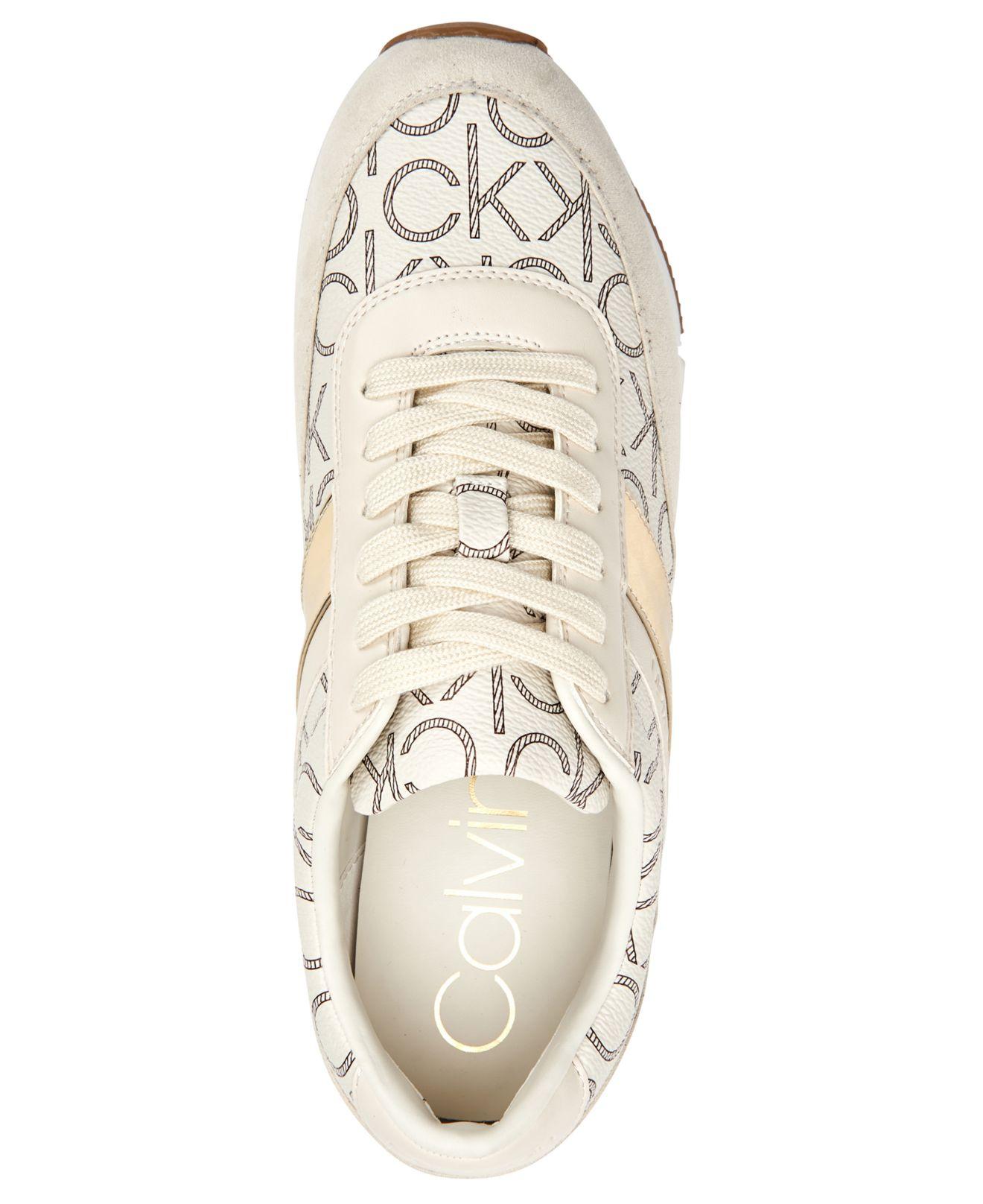Calvin Klein Tea Sneakers in White | Lyst