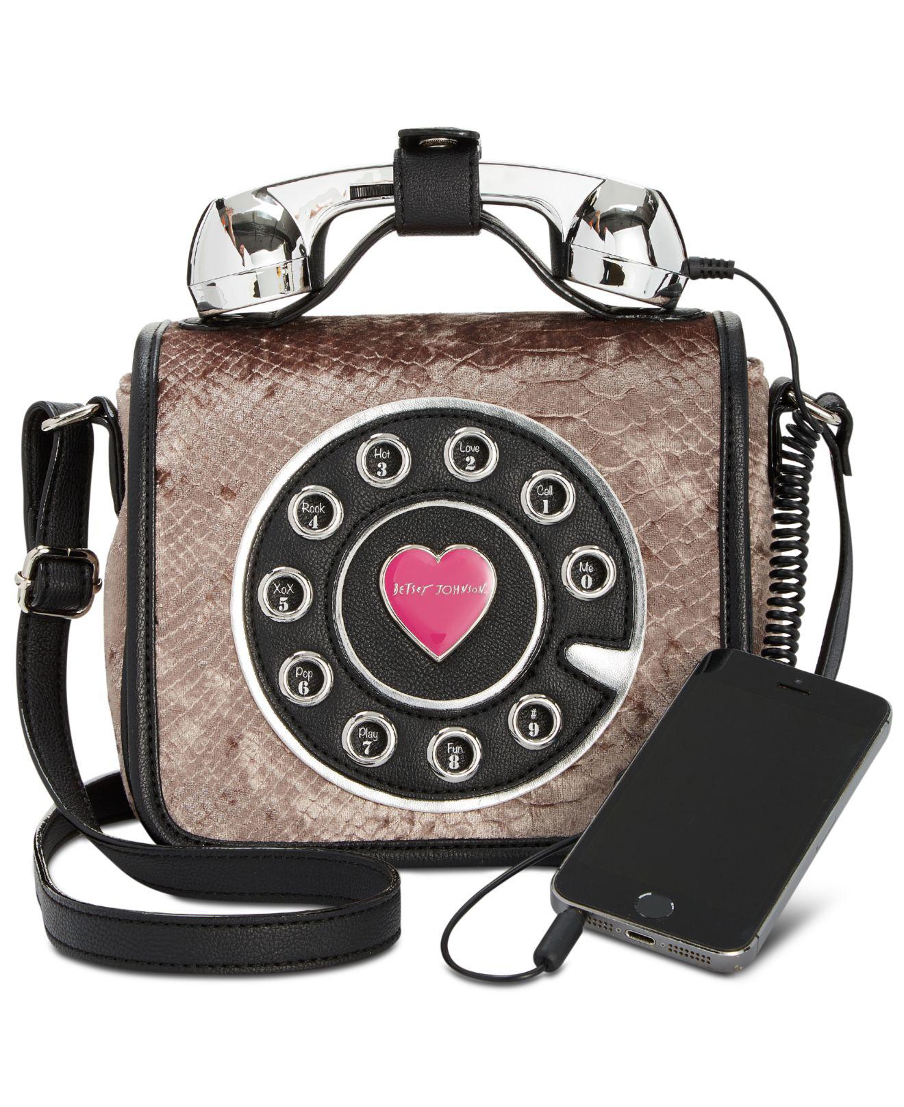 betsey johnson phone crossbody