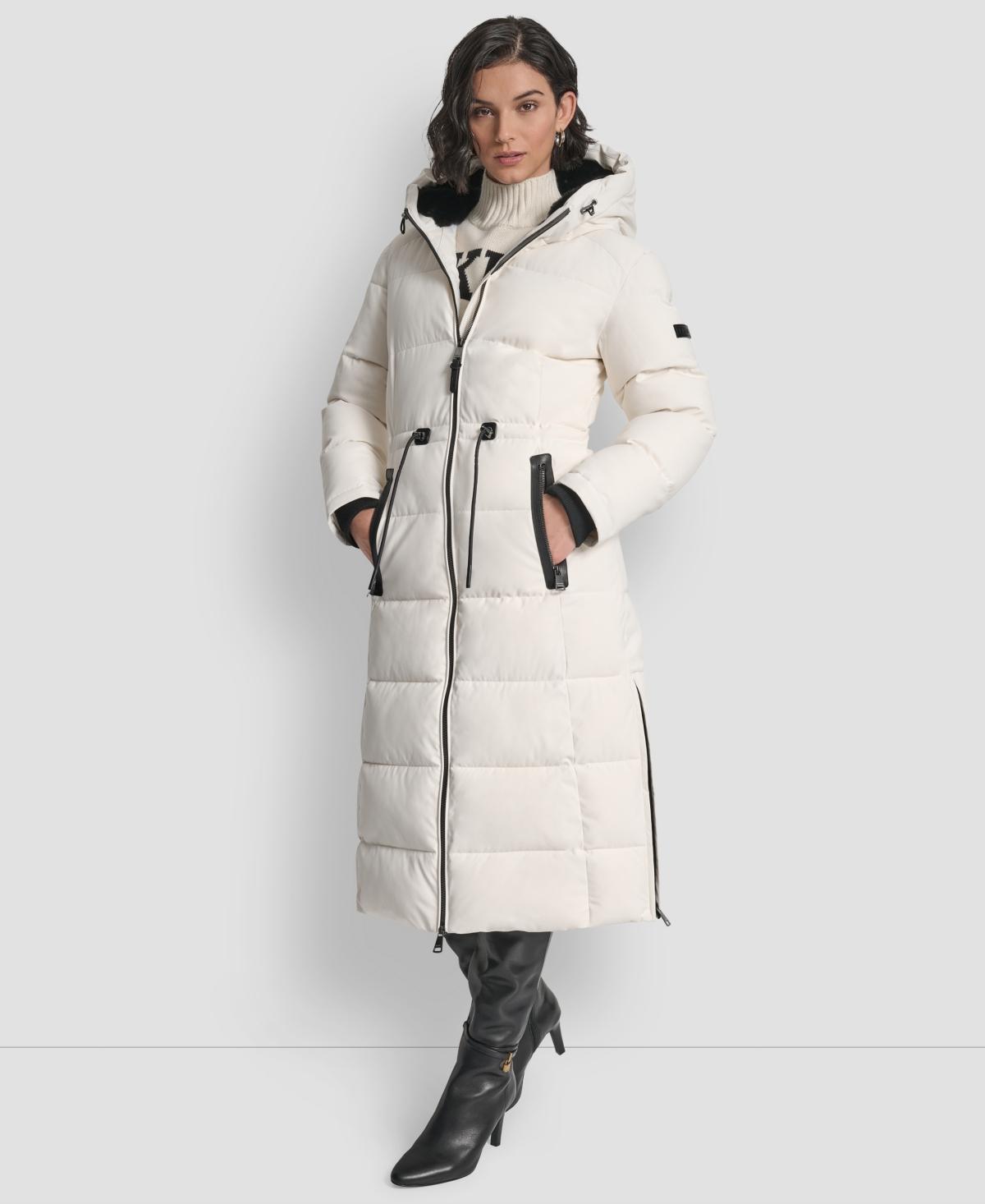 Long Puffer White Dkny Puffer Jacket Fur Dkny Coats Uk DKNY Long