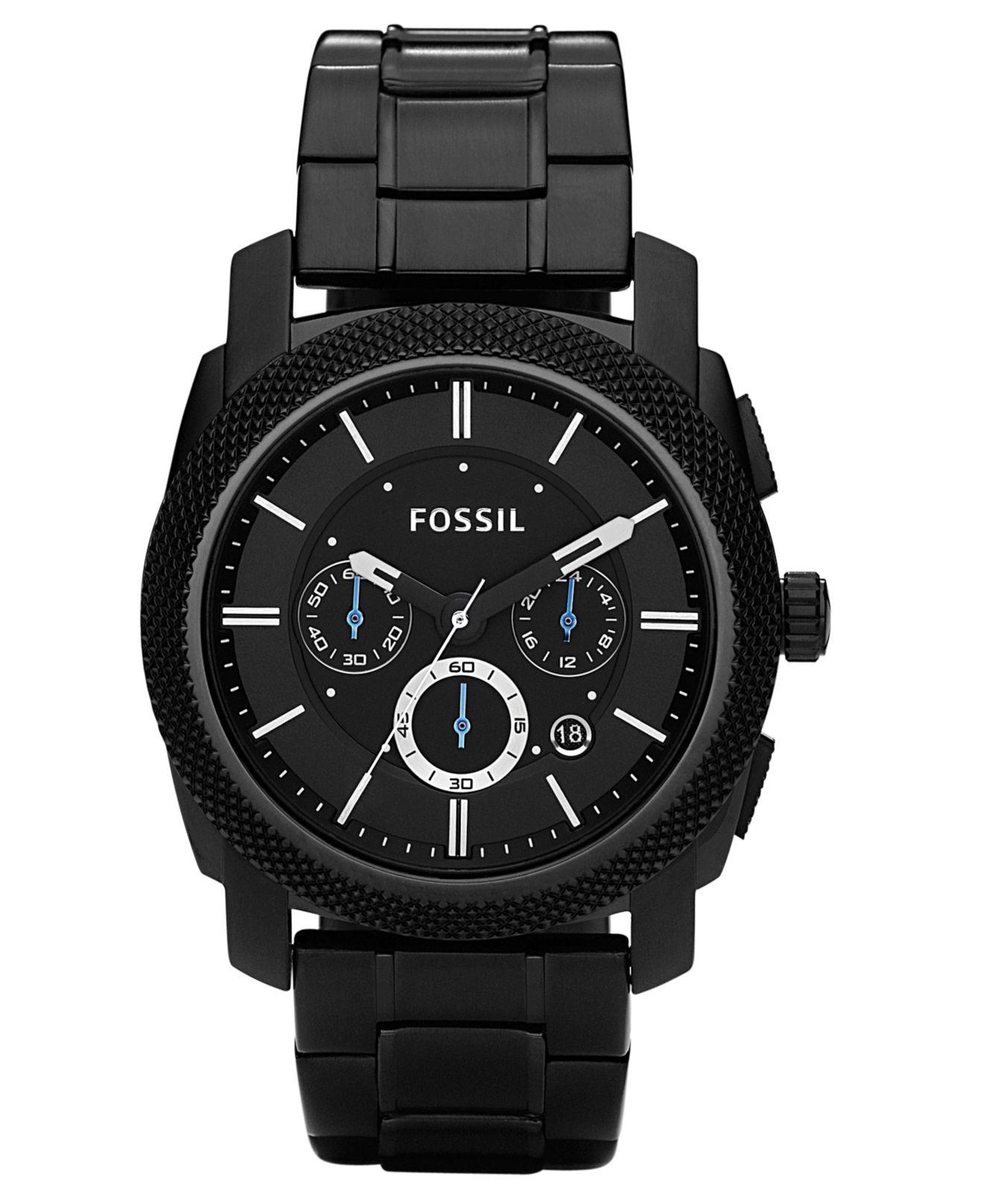 Fossil Mens Black Chronograph Watch for 