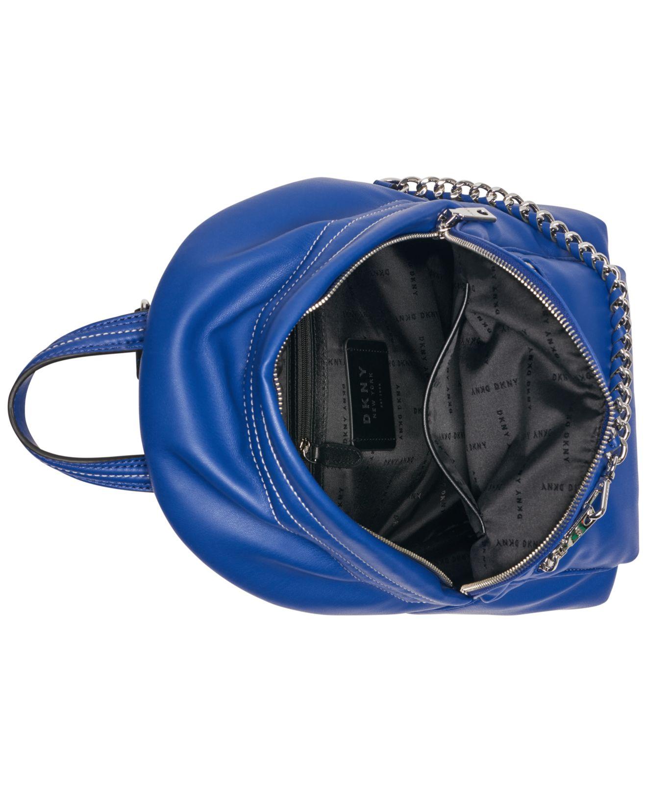 dkny blue backpack