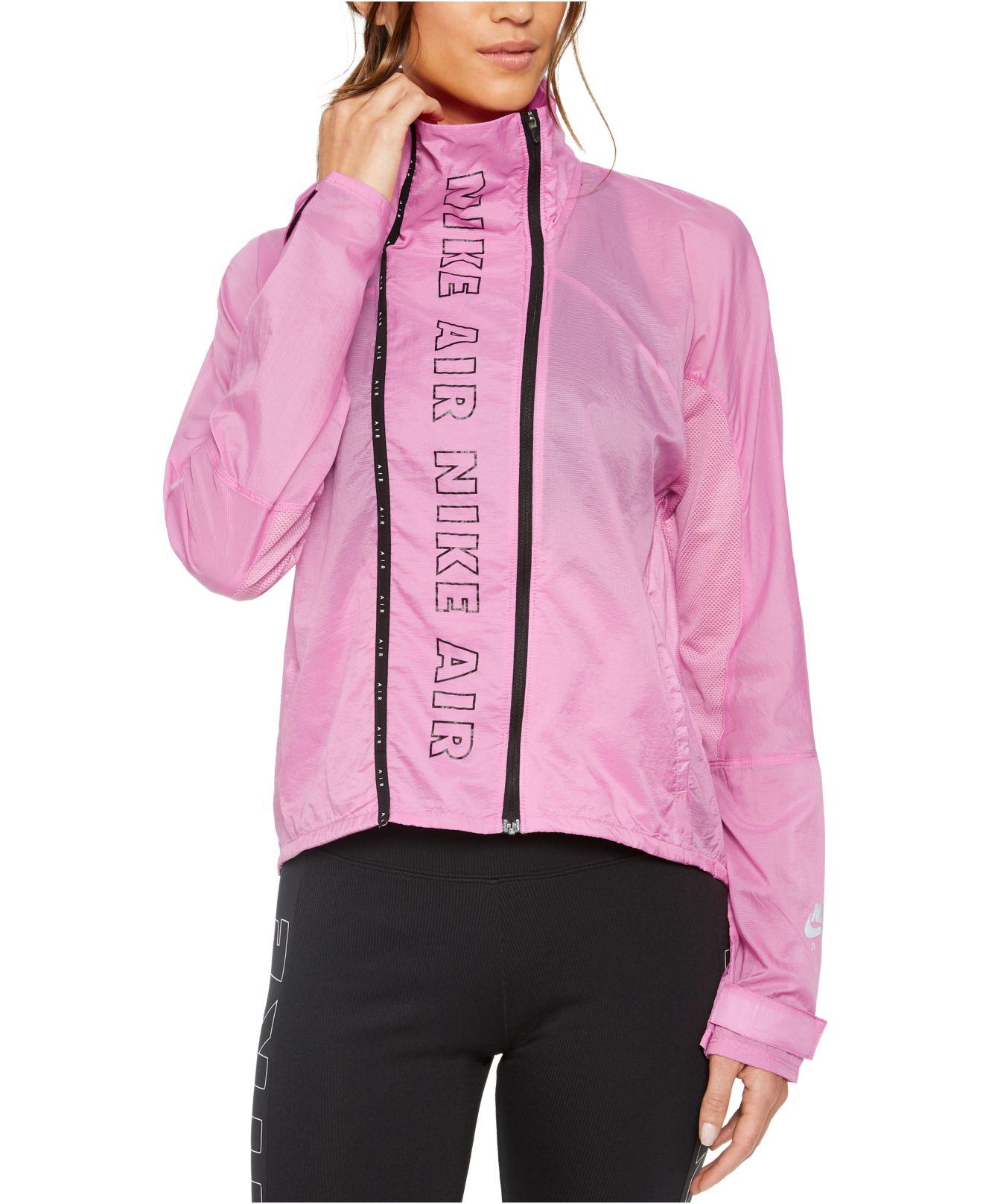 Nike Synthetic Air Waterrepellent Running Jacket in Black/Black/White