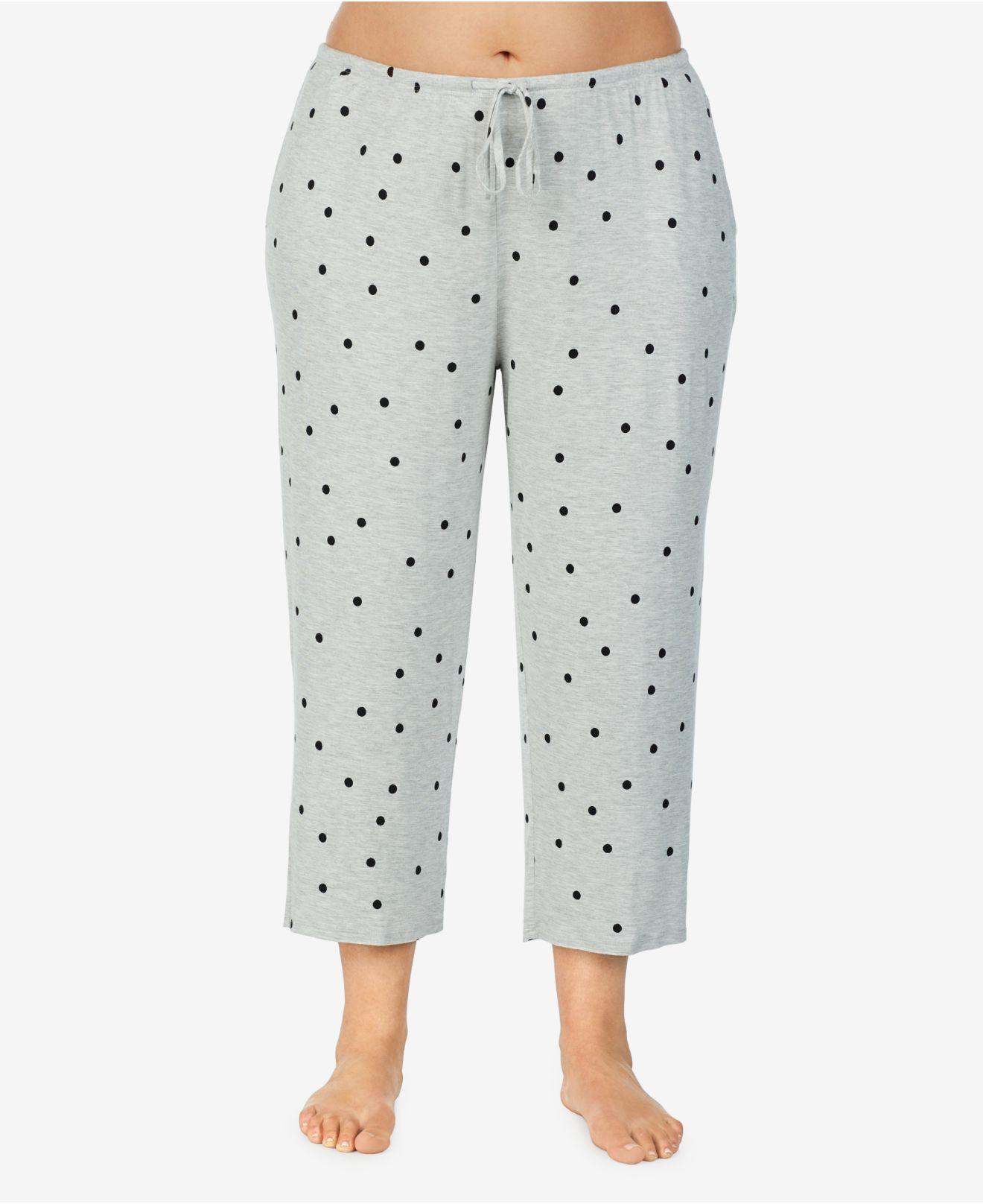 Ellen Tracy Synthetic Plus Size Yours To Love Capri Pajama Pants in Grey Heather (Gray) - Lyst