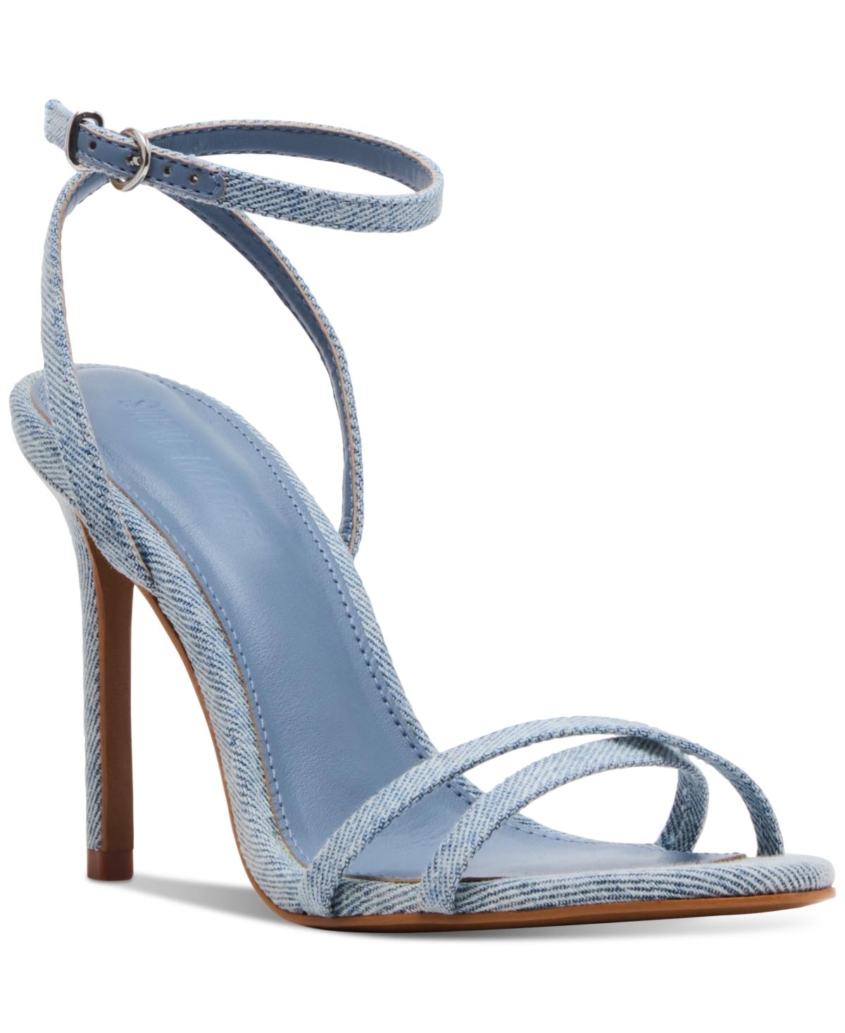 Steve Madden Jypsey Strappy High-heel Dress Sandals in Blue | Lyst Steve Madden Jypsey Strappy High-heel Dress Sandals in Blue | Lyst