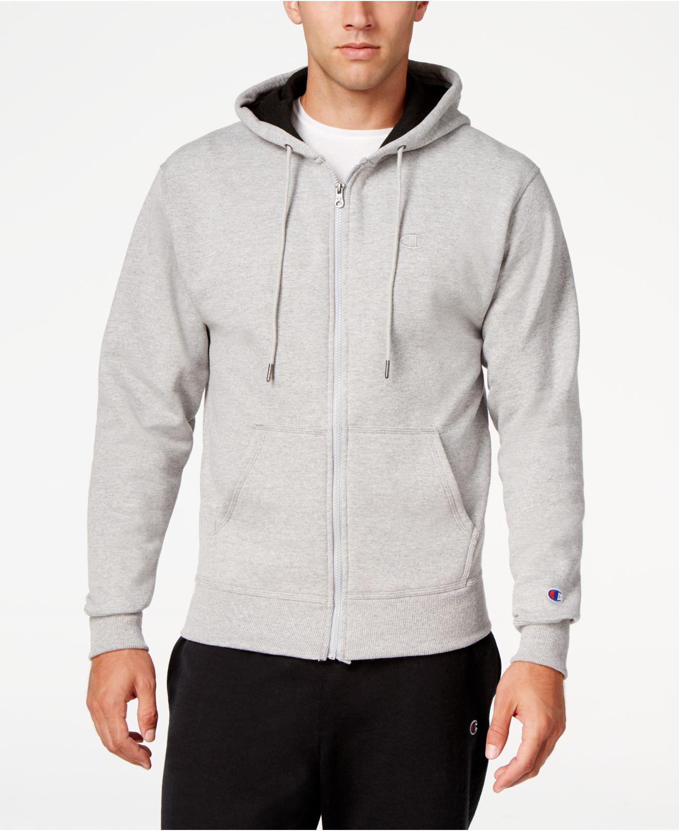 champion men's zip hoodie