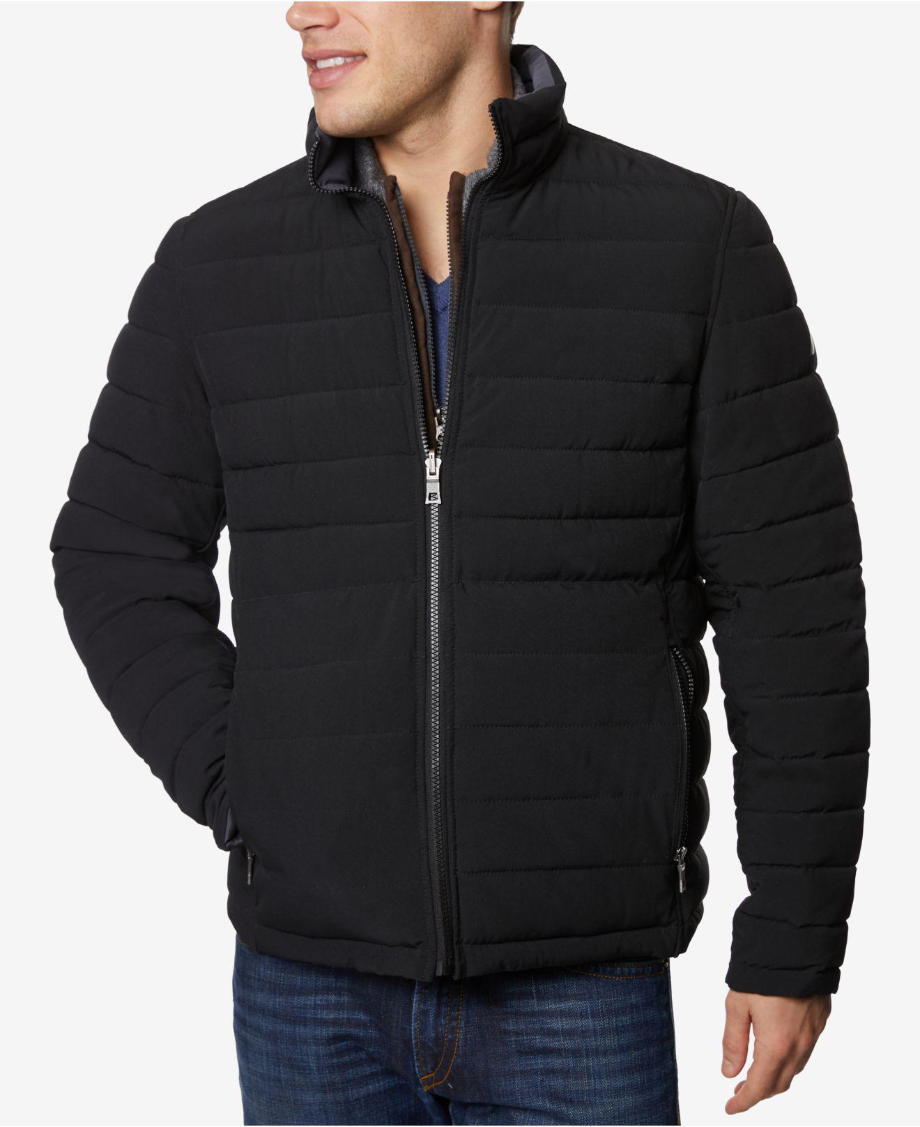 Nautica Synthetic Big & Tall Stretch Reversible Jacket in Black/Grey ...
