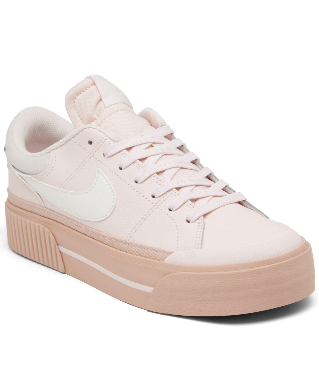 Nike Court Legacy Lift Platform Casual Sneakers From Finish Line in ...