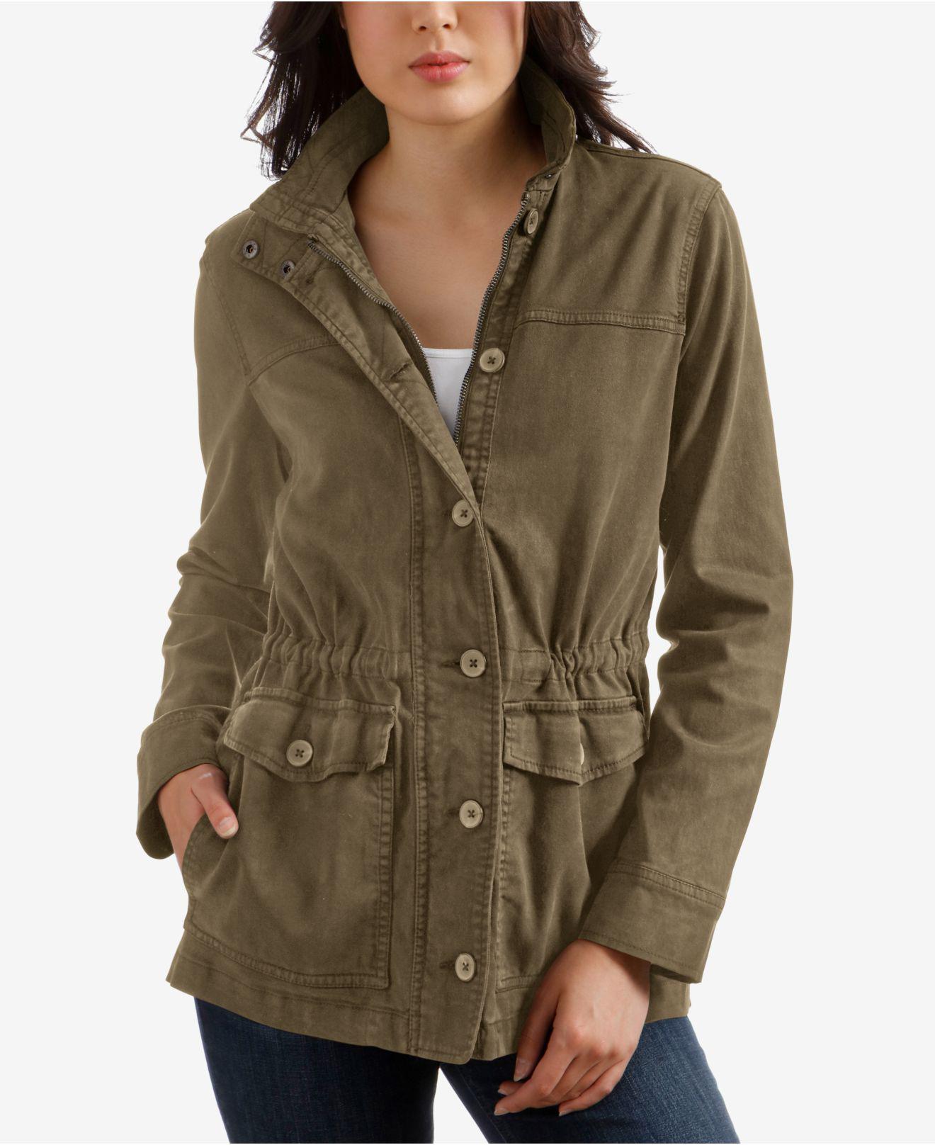 Lucky Brand Cargo Jacket in Green Lyst