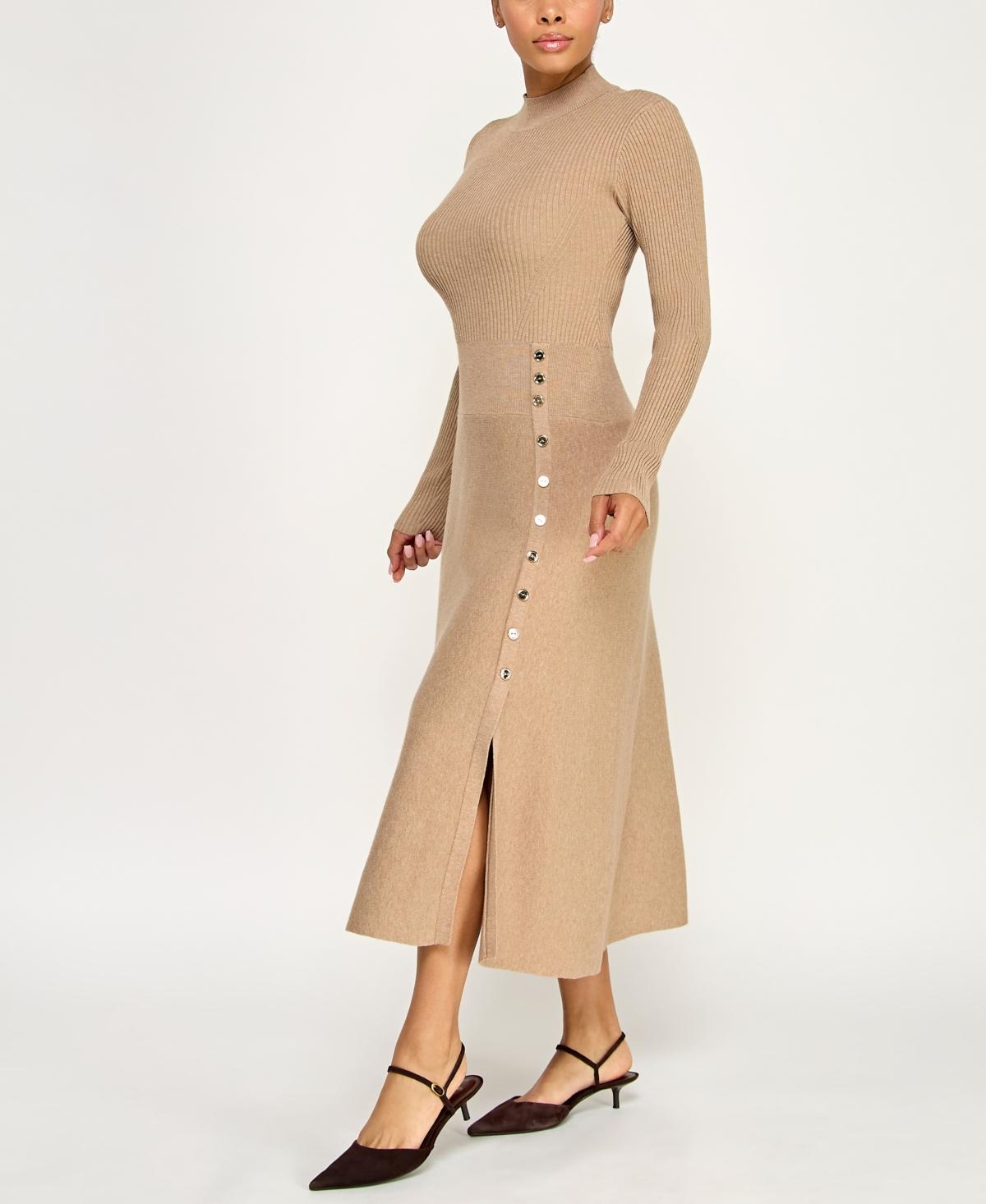 Invitee Long Sleeve Fit & Flare Sweater Dress in Natural | Lyst Invitee Long Sleeve Fit & Flare Sweater Dress in Natural | Lyst