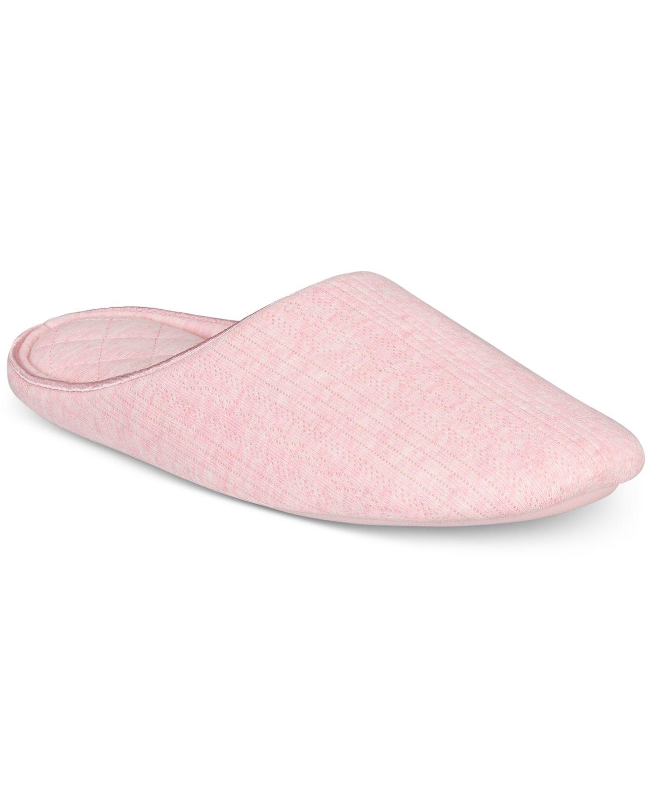 Charter Club Synthetic Pointelle Closed-toe Slippers, Created For Macy