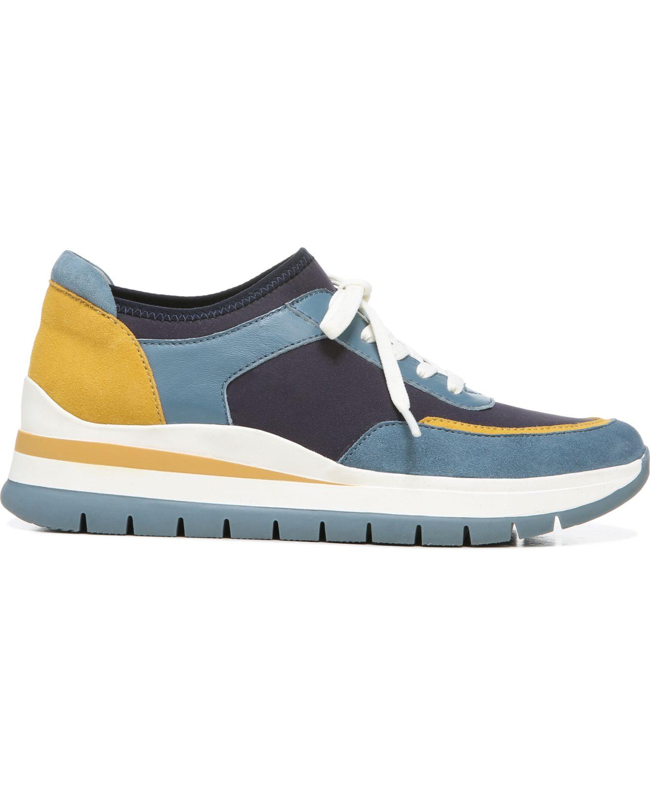 Naturalizer Leather Remy-stretch Sneakers in Blue | Lyst