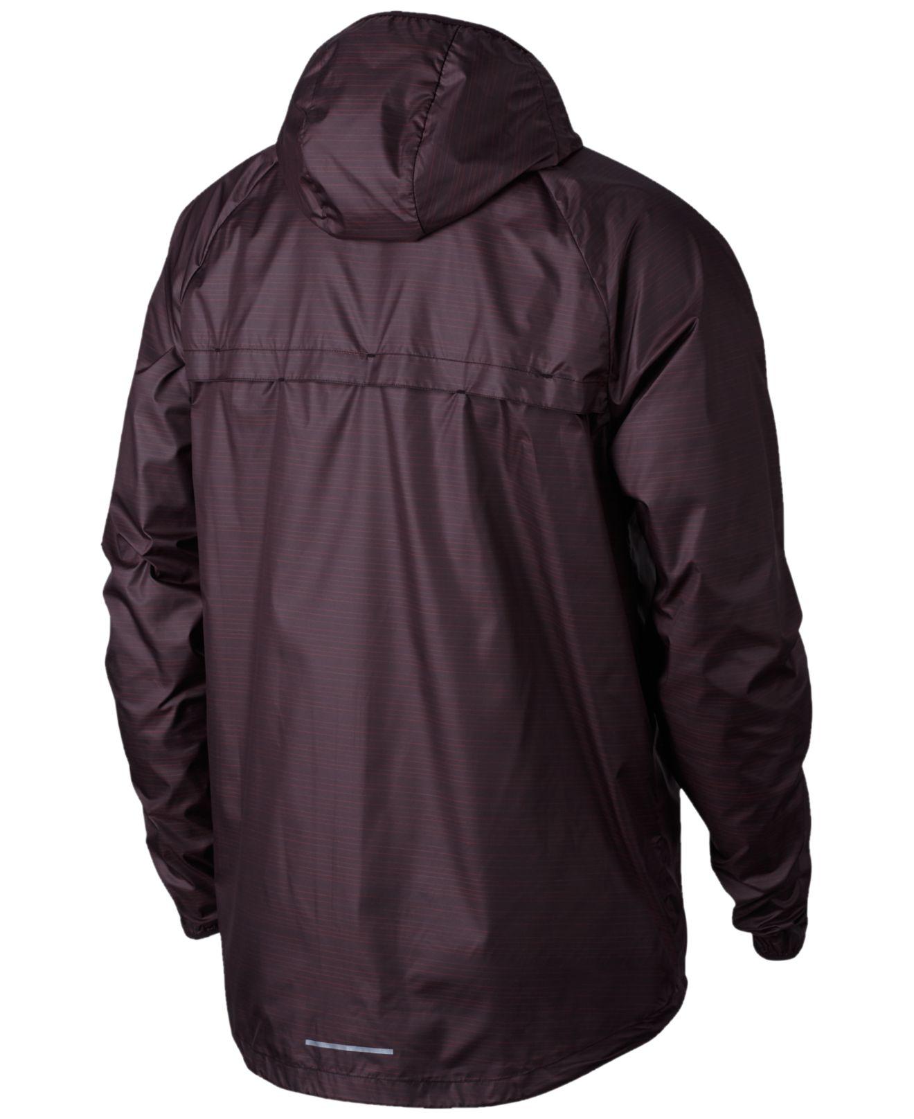 Nike Synthetic Men's Essential Hooded Water-resistant Running Jacket in ...