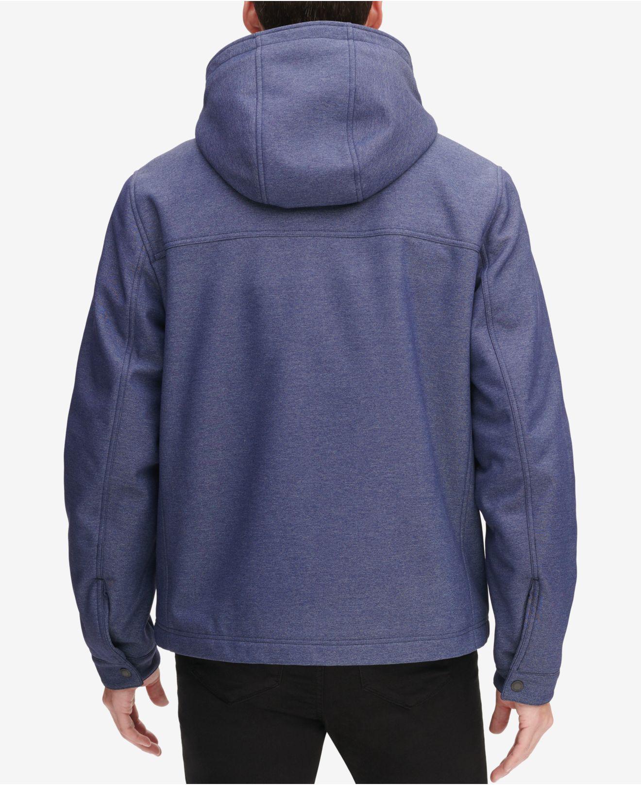 levi's men's soft shell hooded trucker jacket