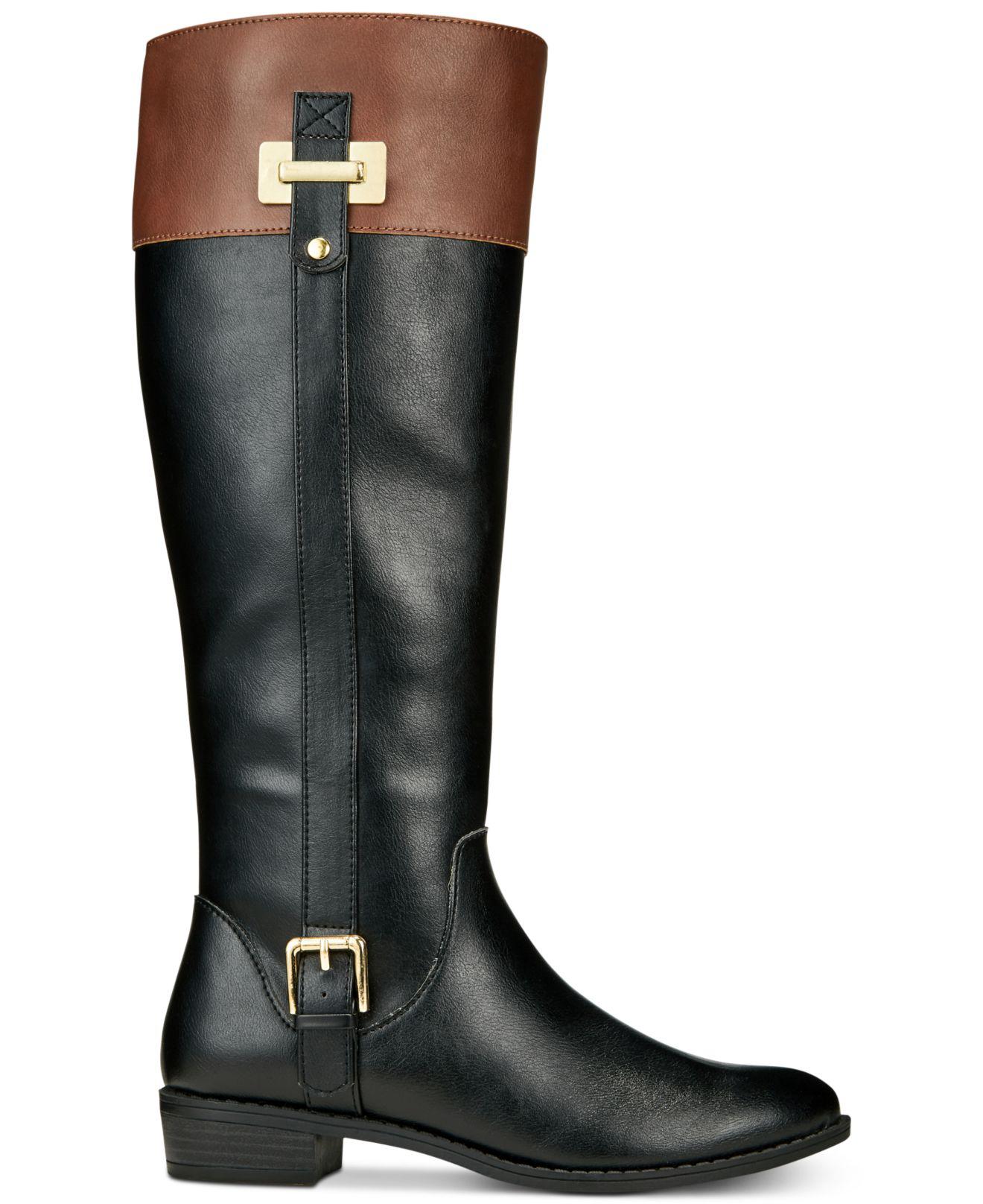 macy's riding boots wide calf