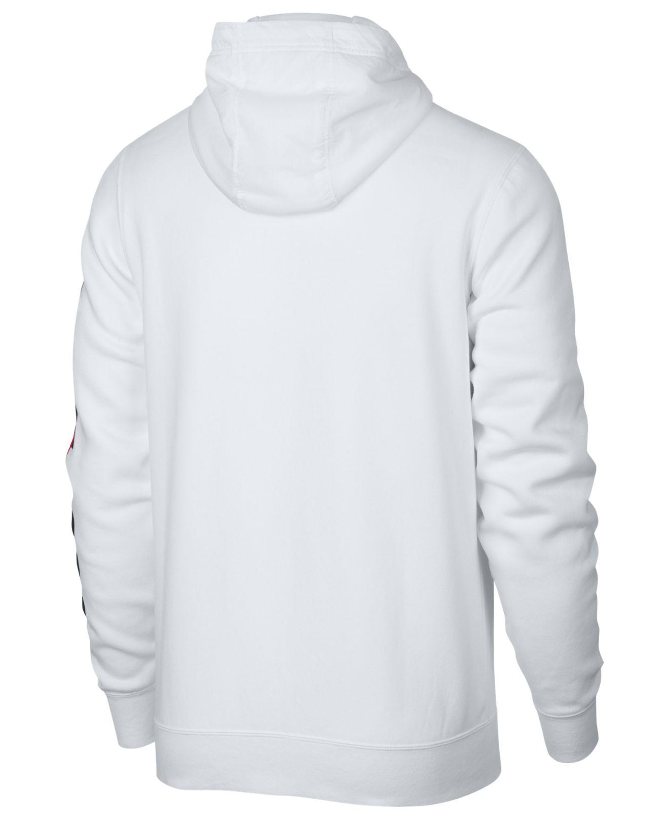 Nike Sportswear Just Do It Fleece Zip Hoodie in White for Men | Lyst