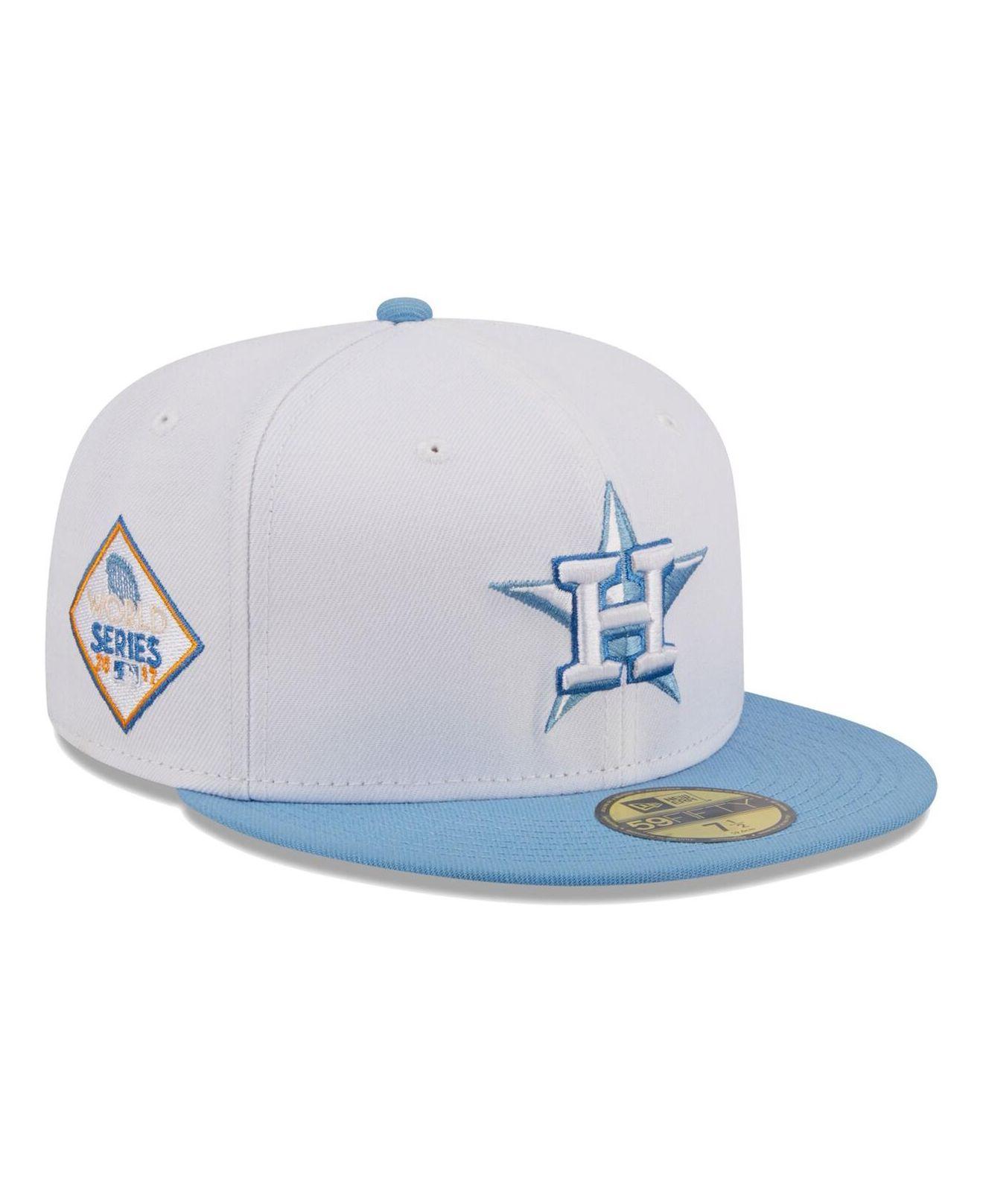 Men's New Era White/Navy Houston Astros Optic 59FIFTY Fitted Hat