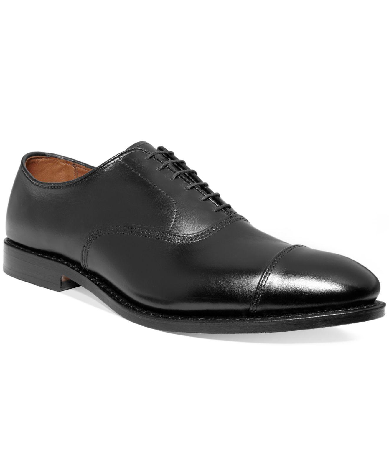 Allen Edmonds Park Avenue Cap-toe Oxfords in Black for Men - Lyst