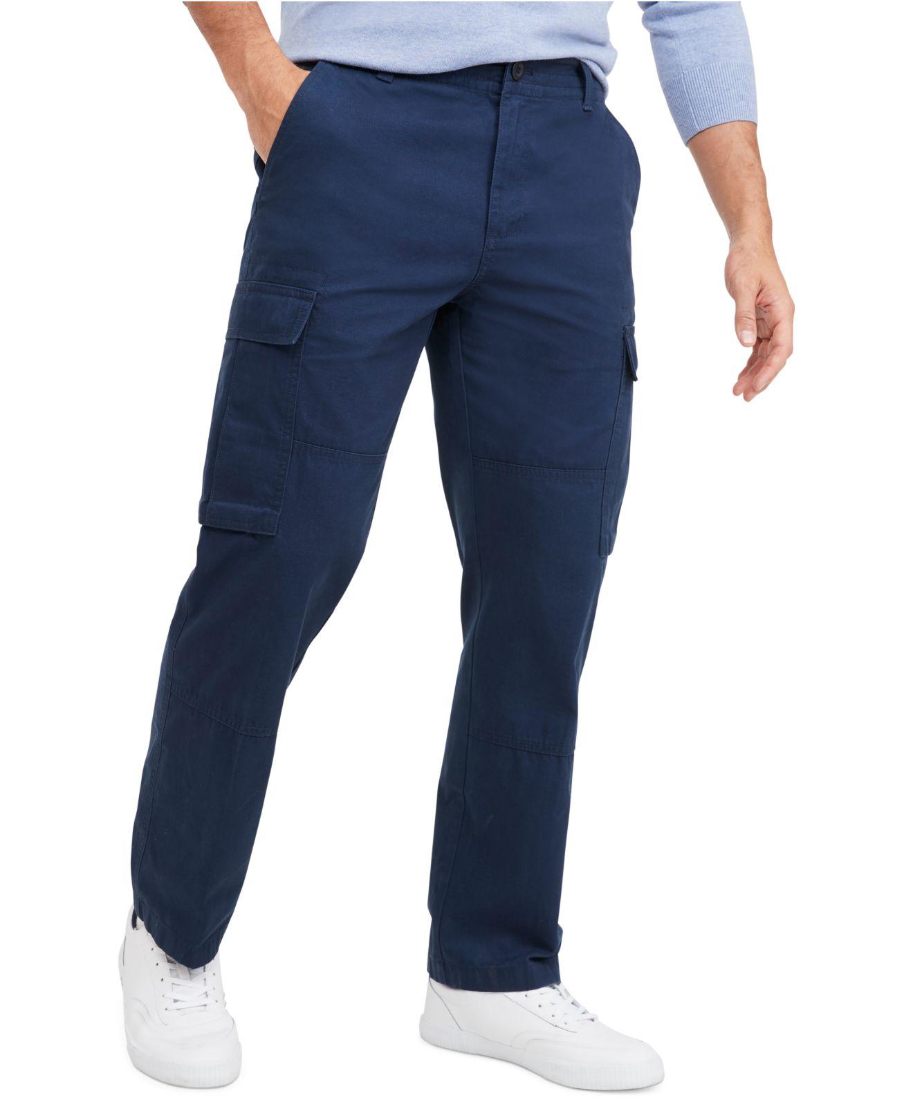 Tommy Hilfiger Regular Fit Cargo Pants in Blue for Men | Lyst