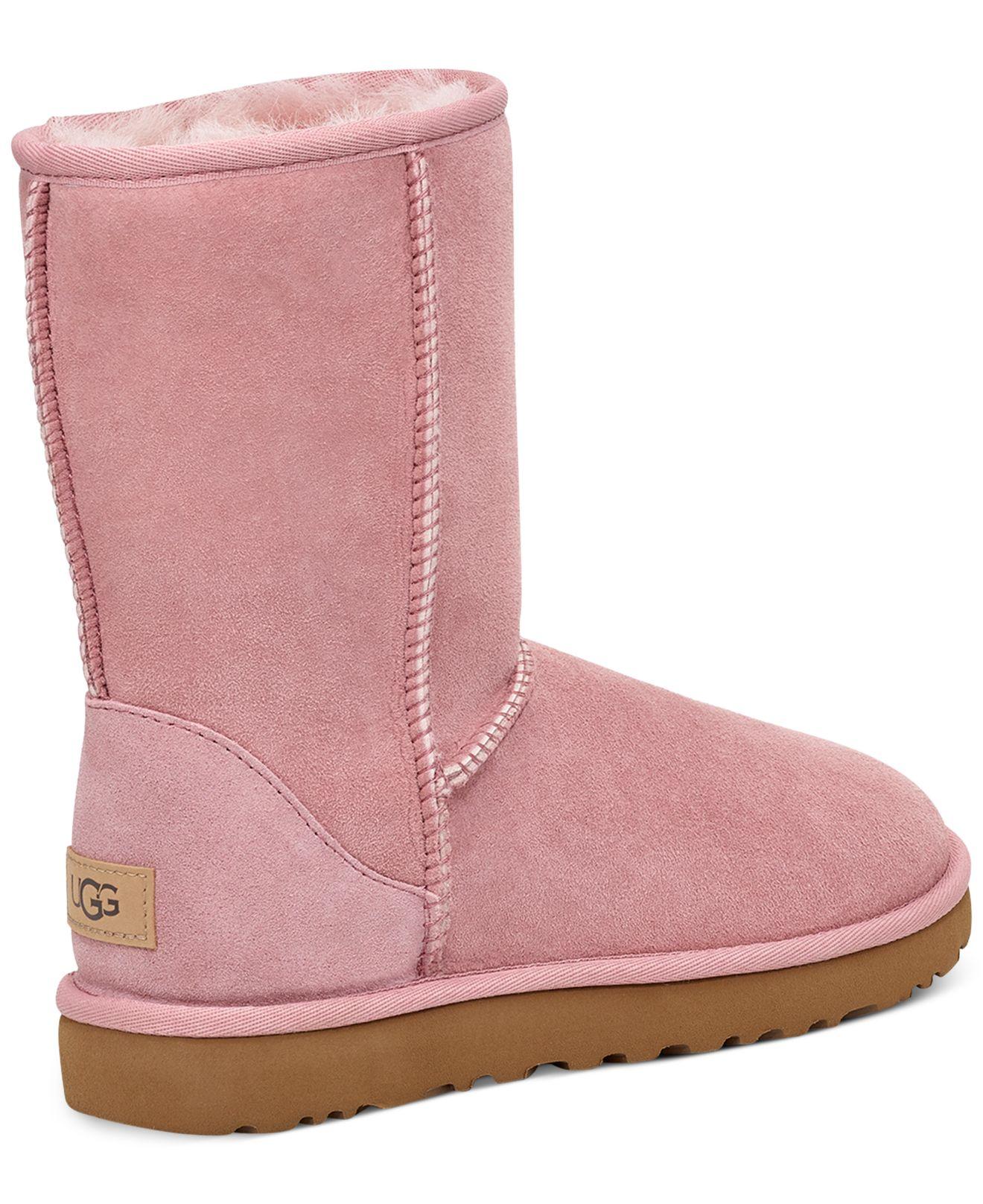 UGG Fur Classic Ii Genuine Shearling Lined Short Boots in Pink Crystal (Pink) Lyst