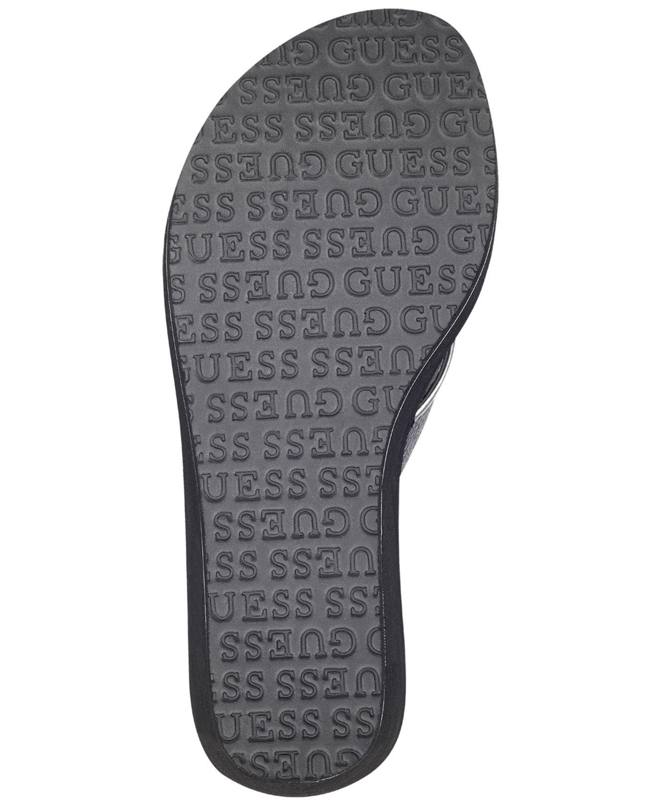 guess sarraly eva logo wedge sandals