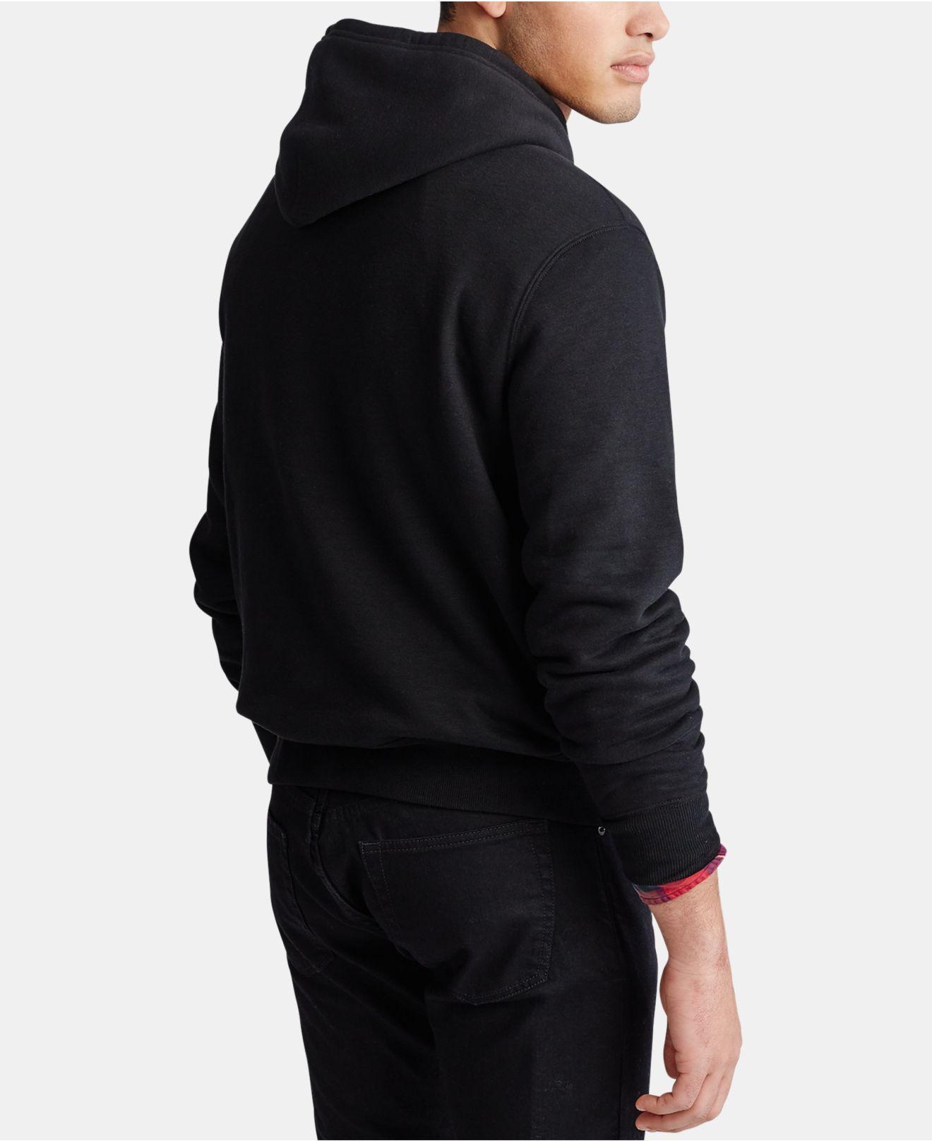 men's polo bear magic fleece knit sweatshirt