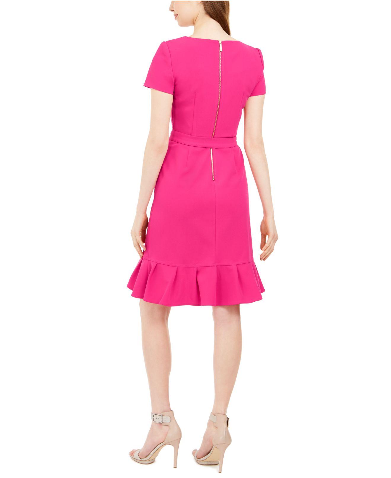Hot pink calvin klein dress 2025