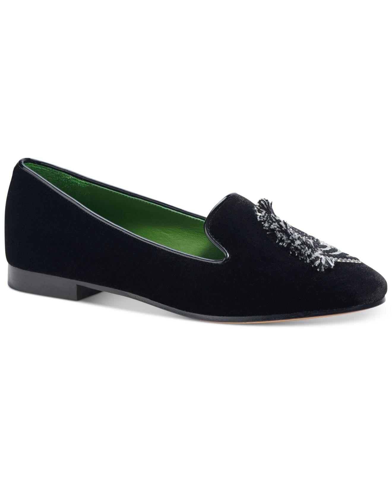 Kate Spade Lounge Zebra Loafer Flats in Black Lyst