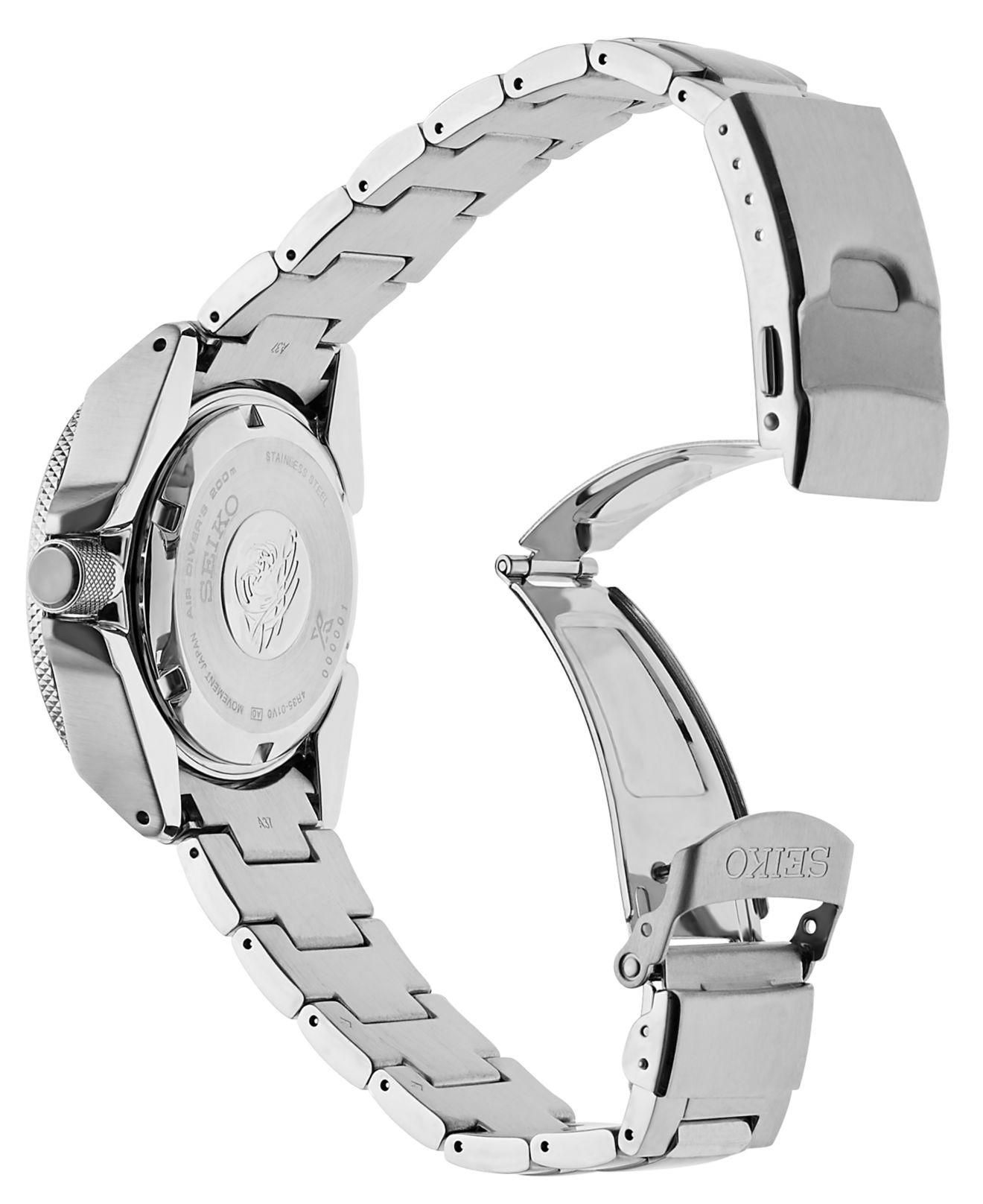 men's automatic prospex diver stainless steel bracelet watch 44mm