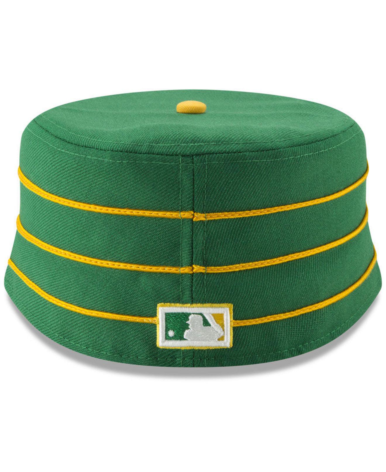 KTZ Oakland Athletics Pillbox 59fifty-fitted Cap in Green
