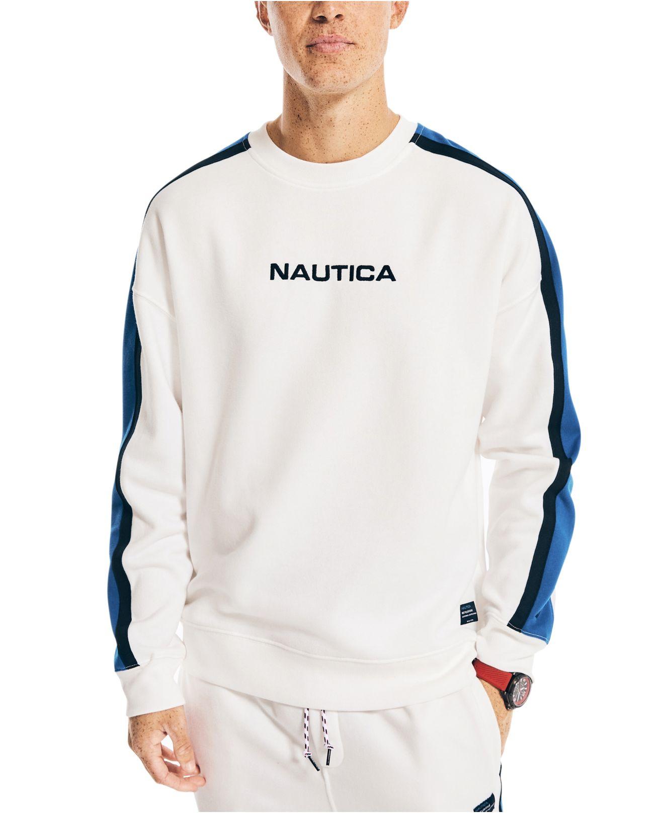 Nautica Sustainably Crafted Colorblock Sweatshirt for Men | Lyst