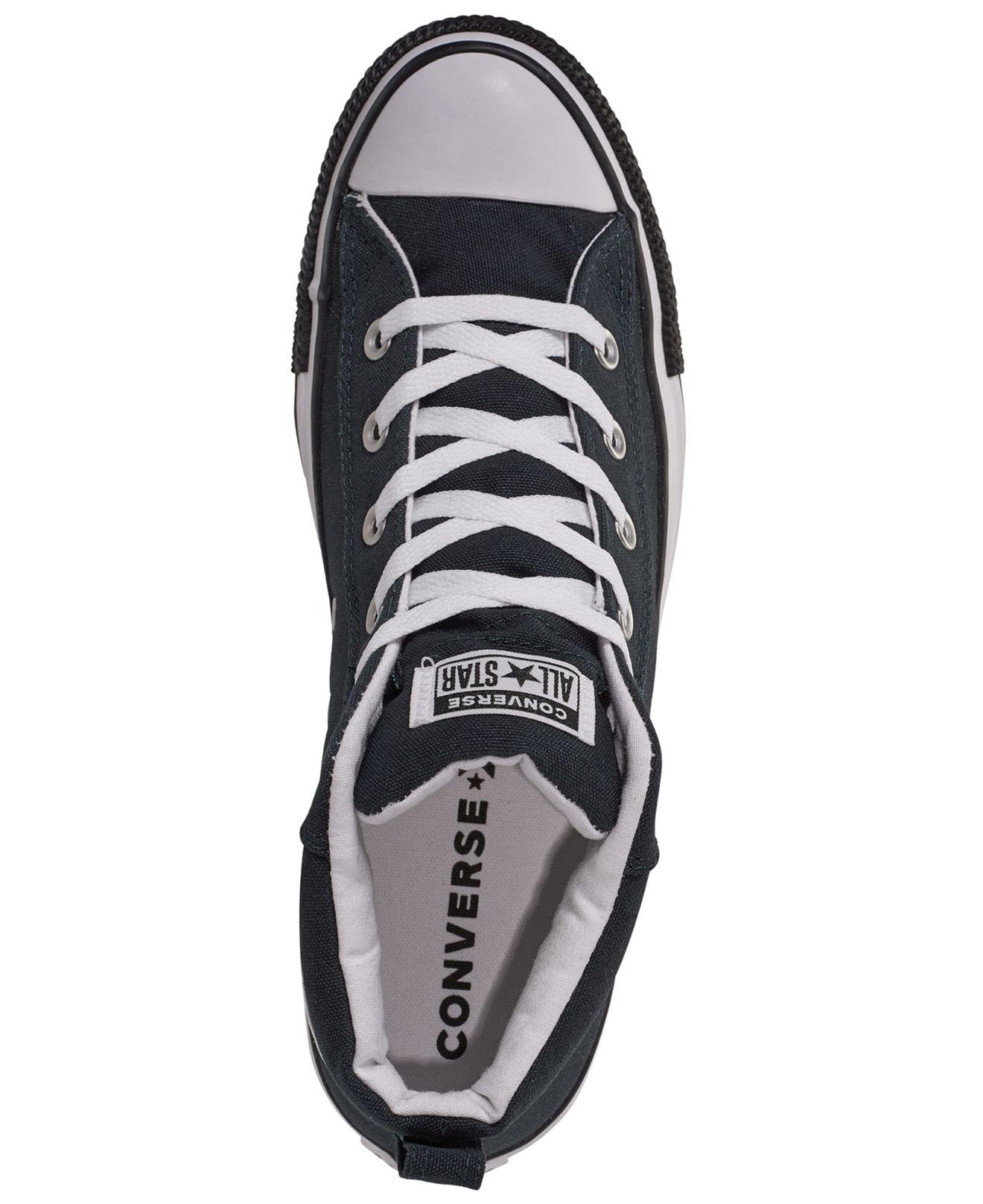 Converse Chuck Taylor Street Mid Black Toe Casual Sneakers From Finish Line  for Men | Lyst
