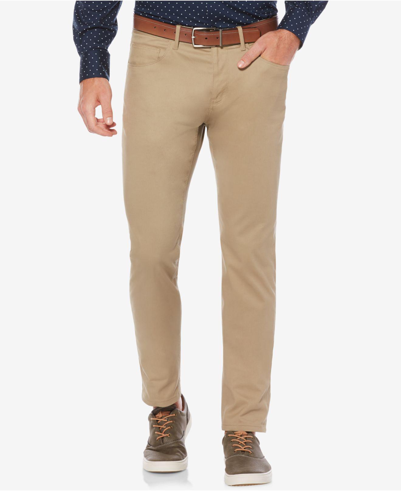 perry ellis slim fit stretch pants