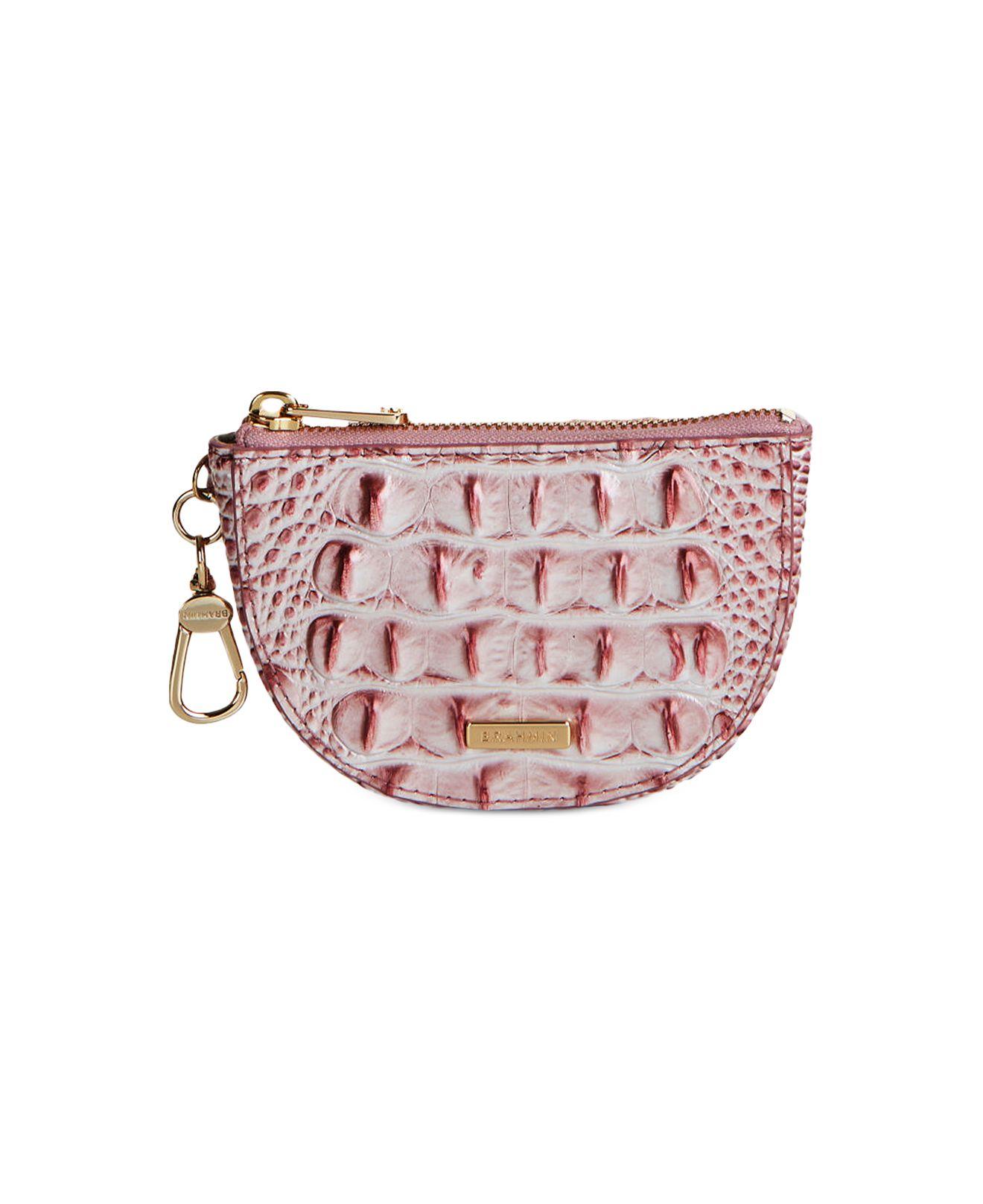 Brahmin Britt Melbourne Embossed Coin Pouch in Pink
