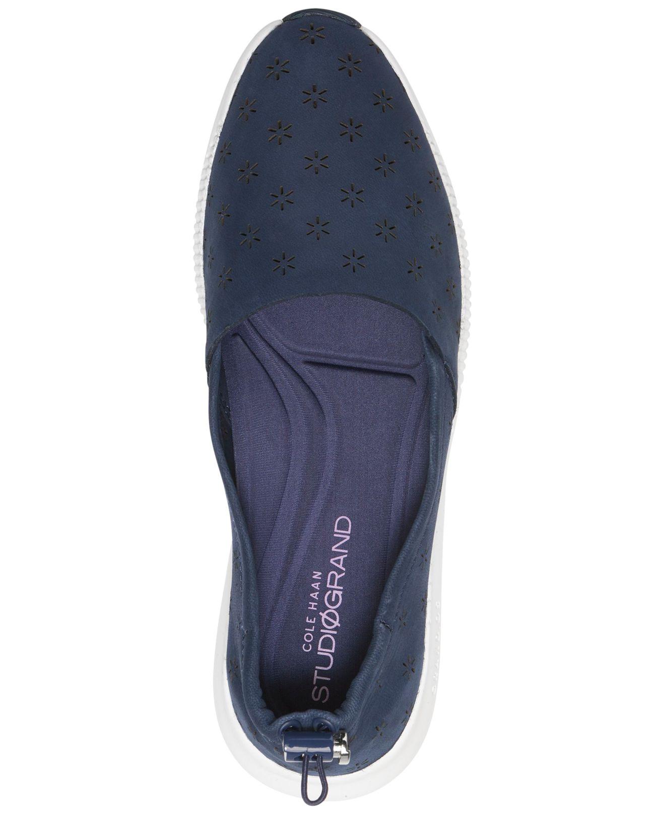 cole haan studiogrand perforated slip on sneaker