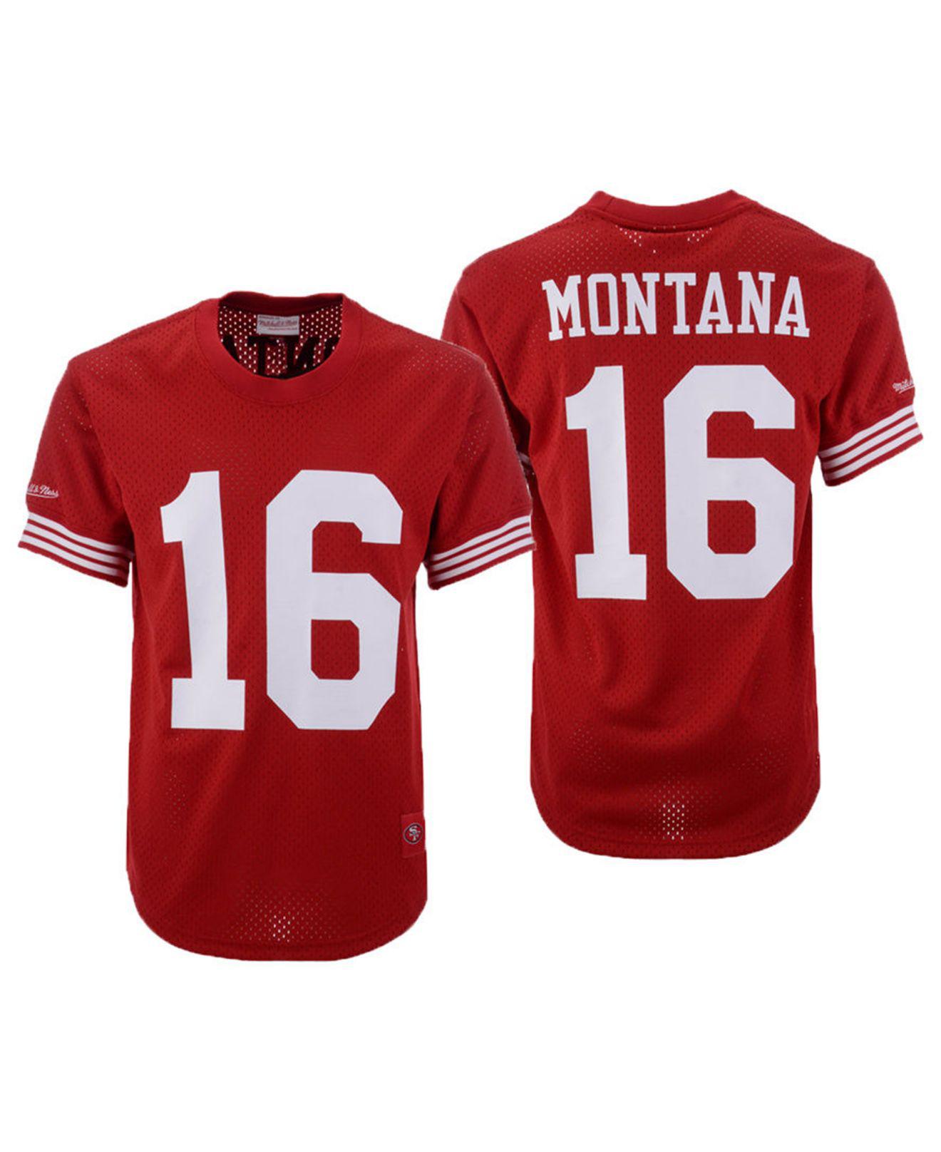 joe montana mitchell and ness jersey