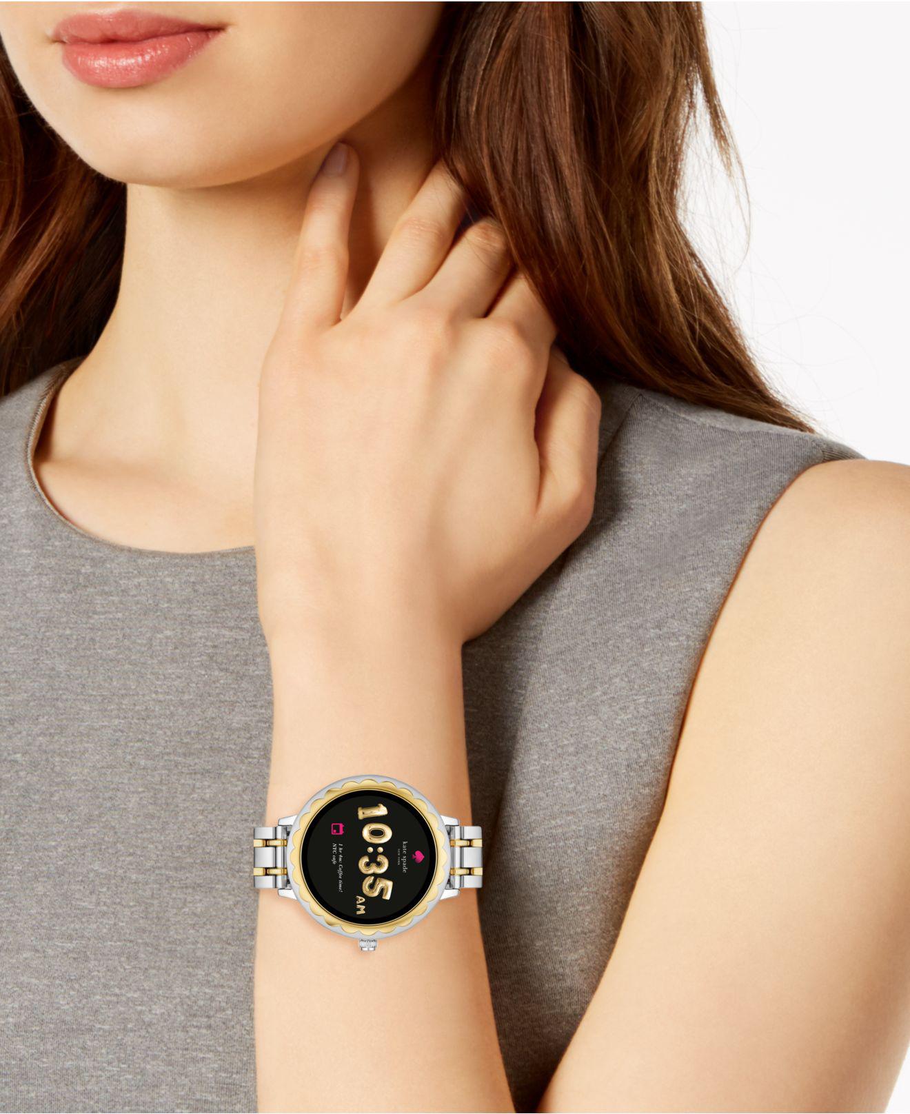 kate spade two tone smartwatch