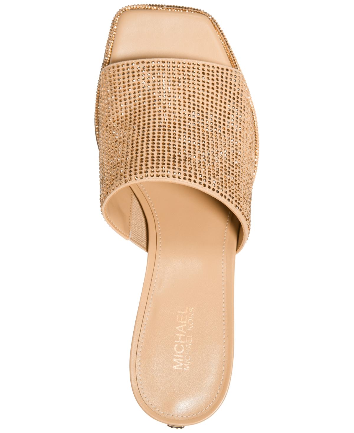 Michael Kors Michael Lara Embellished Kitten-heel Sandals in