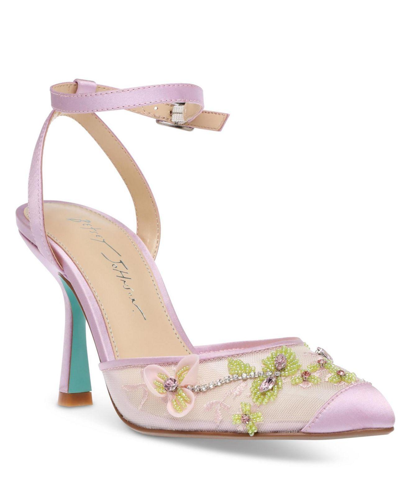 betsey johnson purple heels