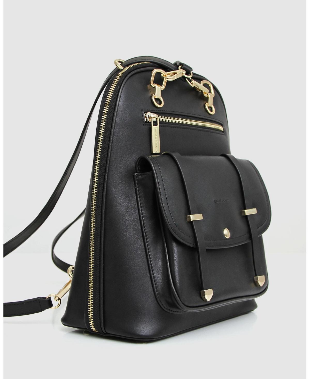 5th ave leather backpack Belle & Bloom Made from top quality leather it features a large zipped compartment with multiple internal and external pockets for easy organization Belle & Bloom 5th Ave
