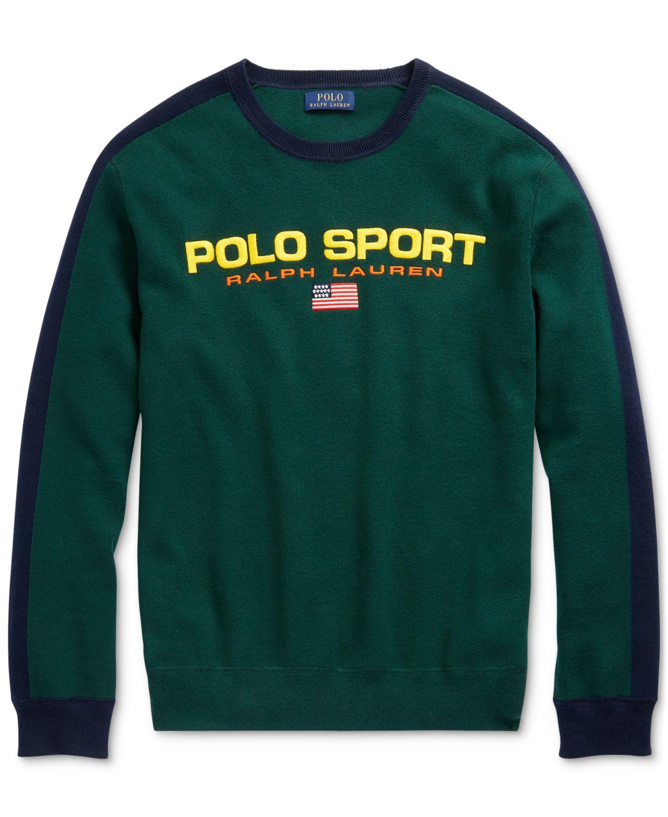 Polo Ralph Lauren Polo Sport Cotton Jumper in Forest (Green) for 