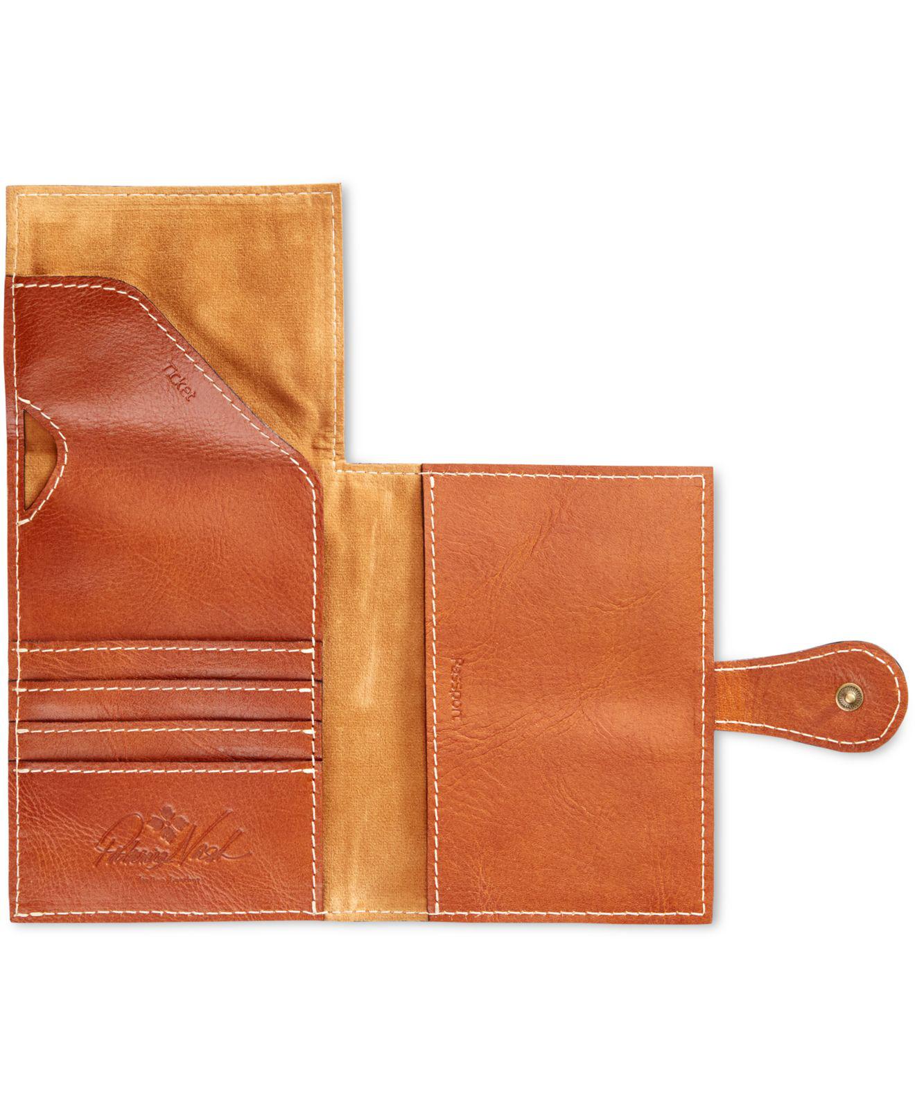 Patricia Nash Leather Passport Holder in Orange Lyst