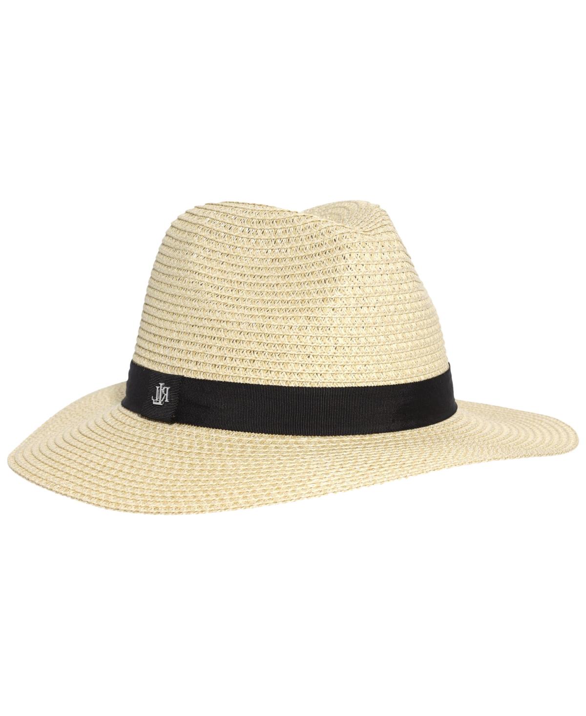 ストローハット RALPH LAUREN Classic Packable Fedora Packable Straw Fedora